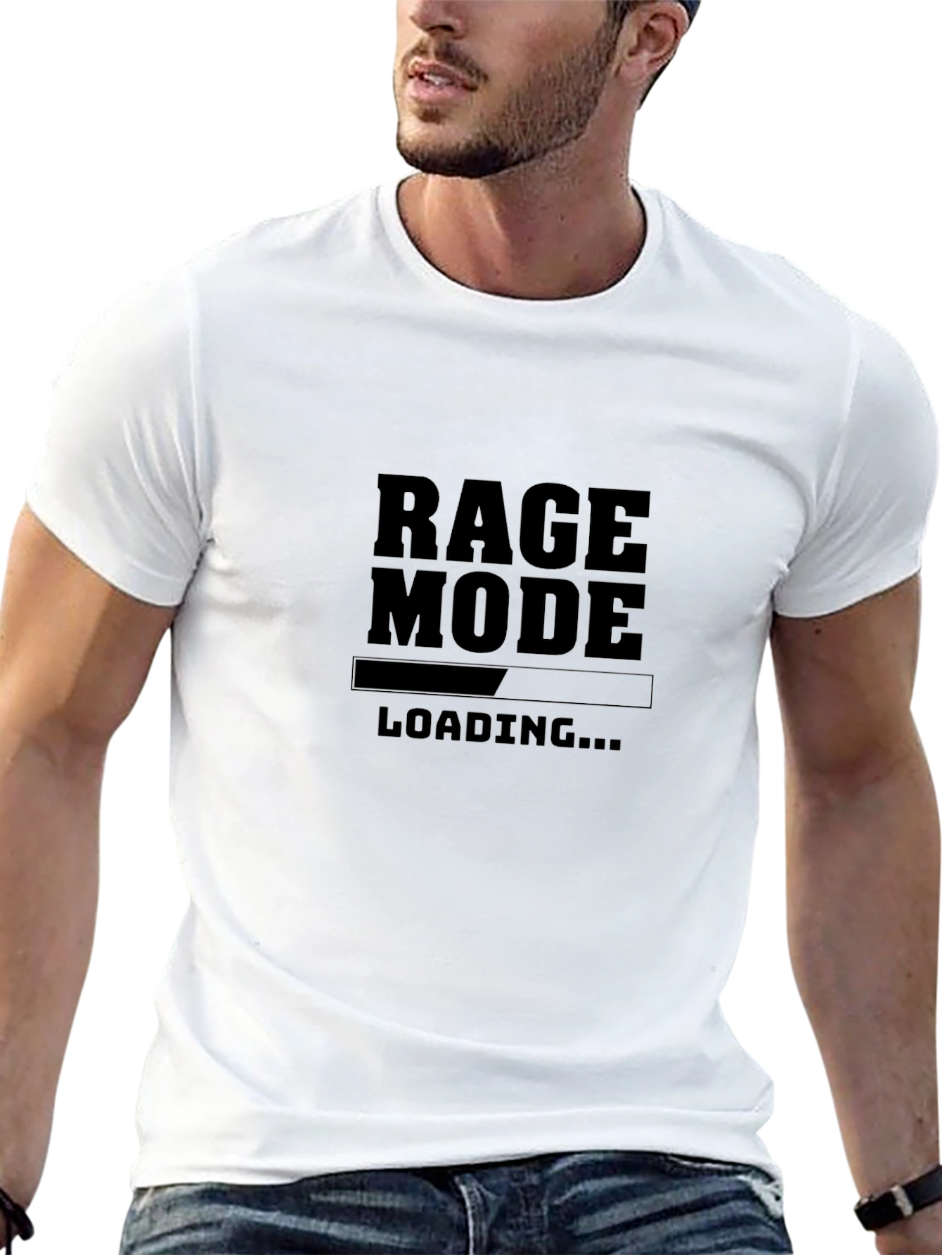 Rage Mode Loading Black Graphic Tee