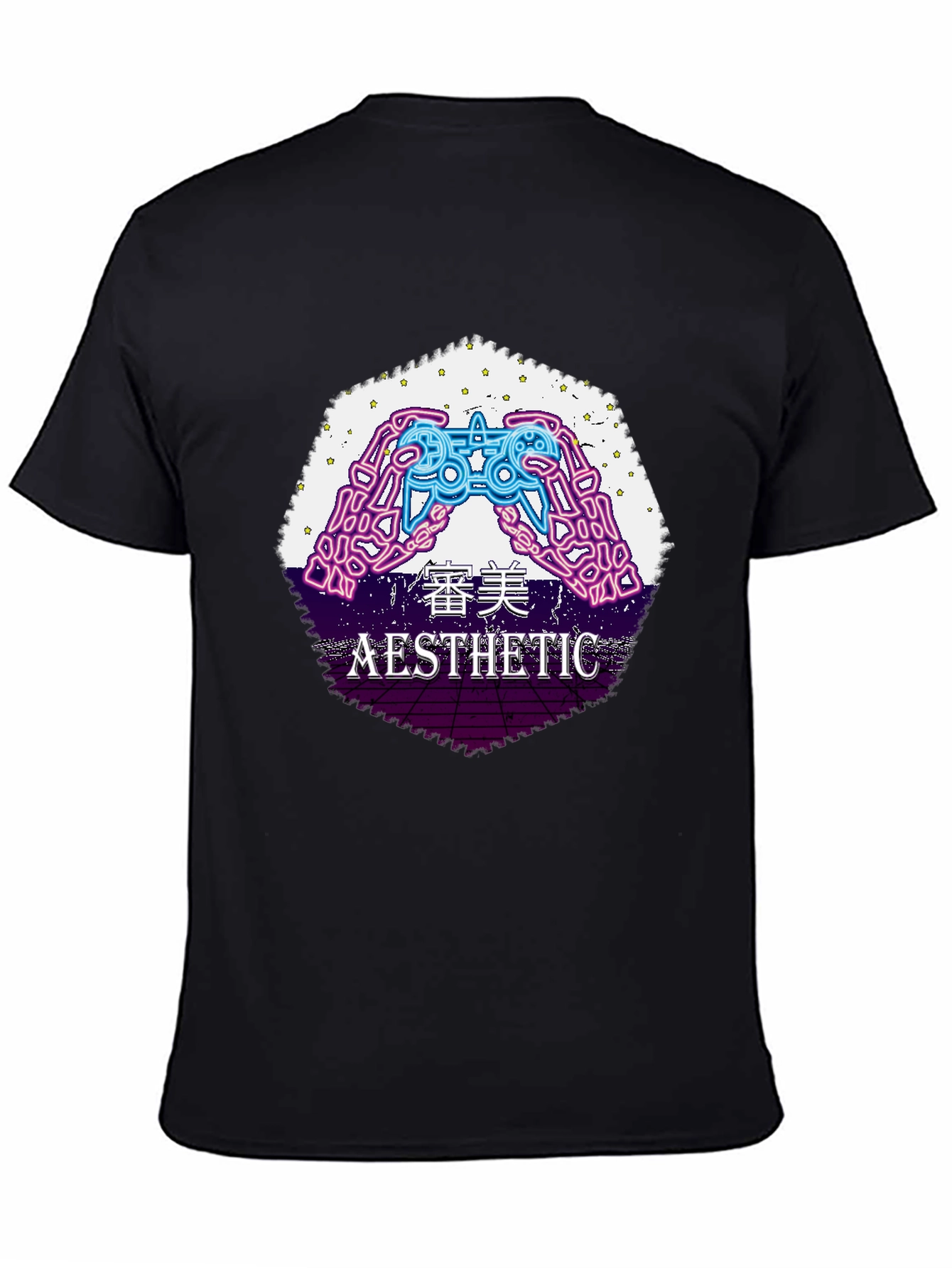 Aesthetic Gamer Graphic Tee - Vaporwave Style