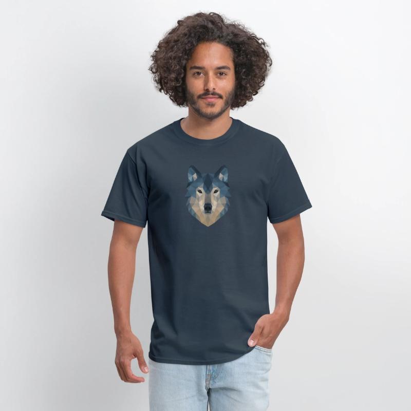 Geometric Wolf Face – Bold Abstract Wild Animal Ar