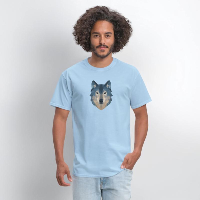 Geometric Wolf Face – Bold Abstract Wild Animal Ar