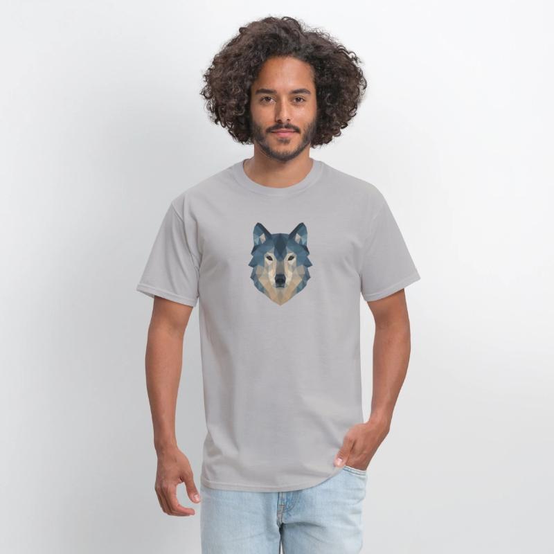 Geometric Wolf Face – Bold Abstract Wild Animal Ar