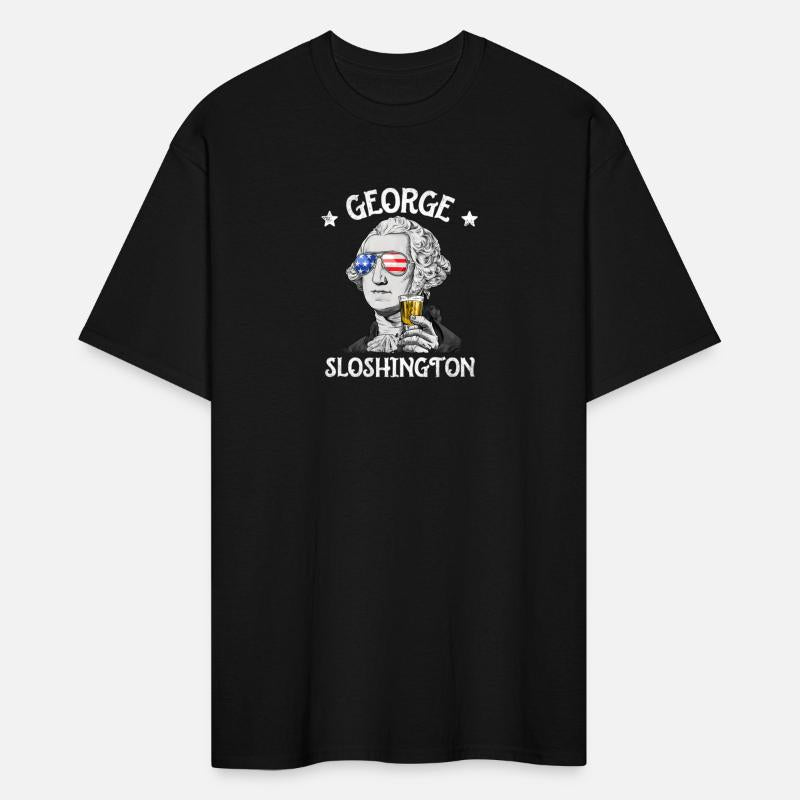 George Sloshington Washington 4Th Of July Usa Flag