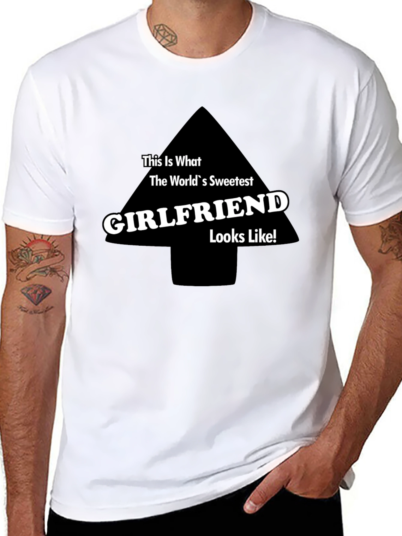 Worlds Sweetest Girlfriend T-Shirt - Funny Novelty Tee
