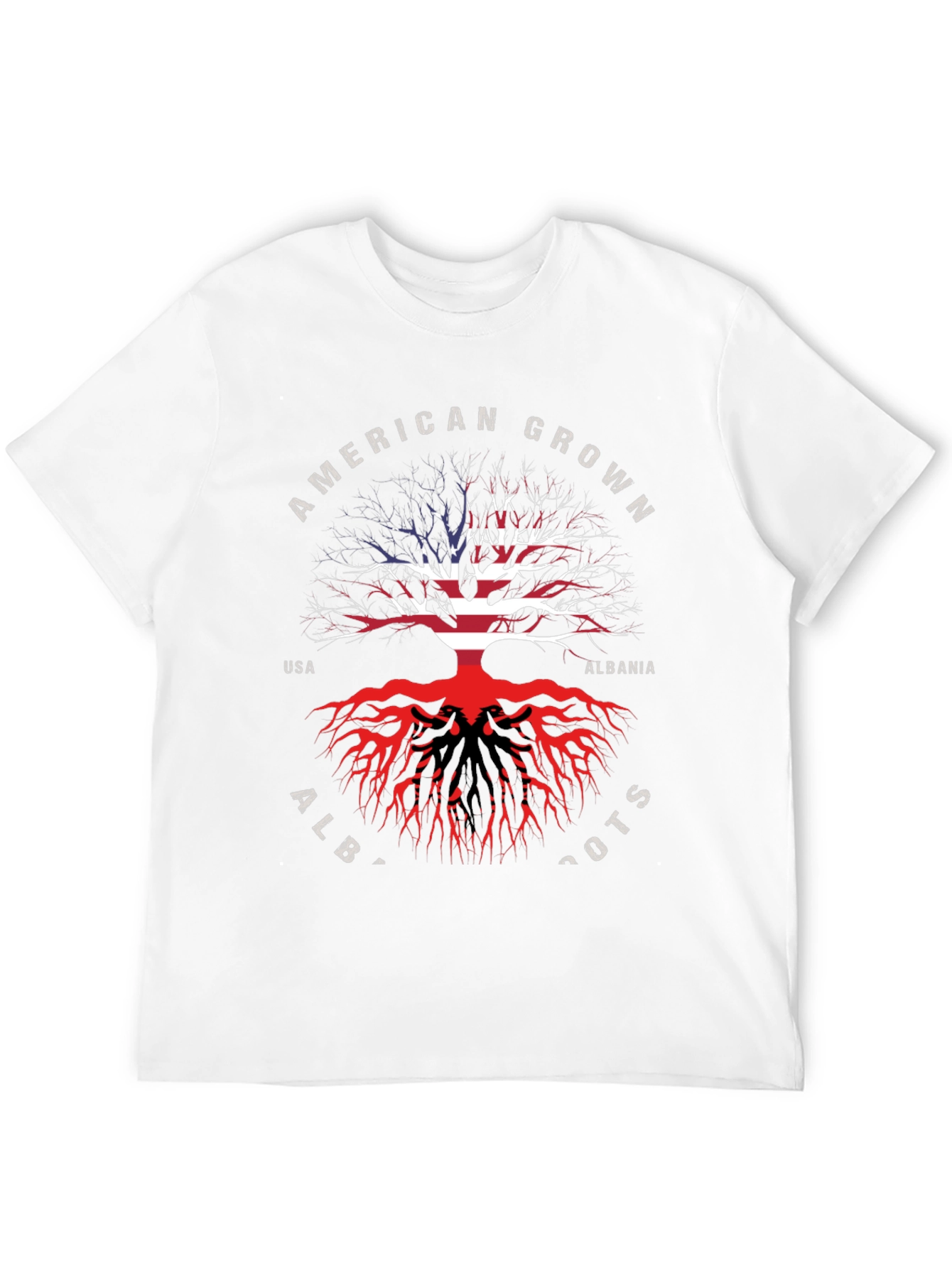American Grown Albanian Roots T-Shirt