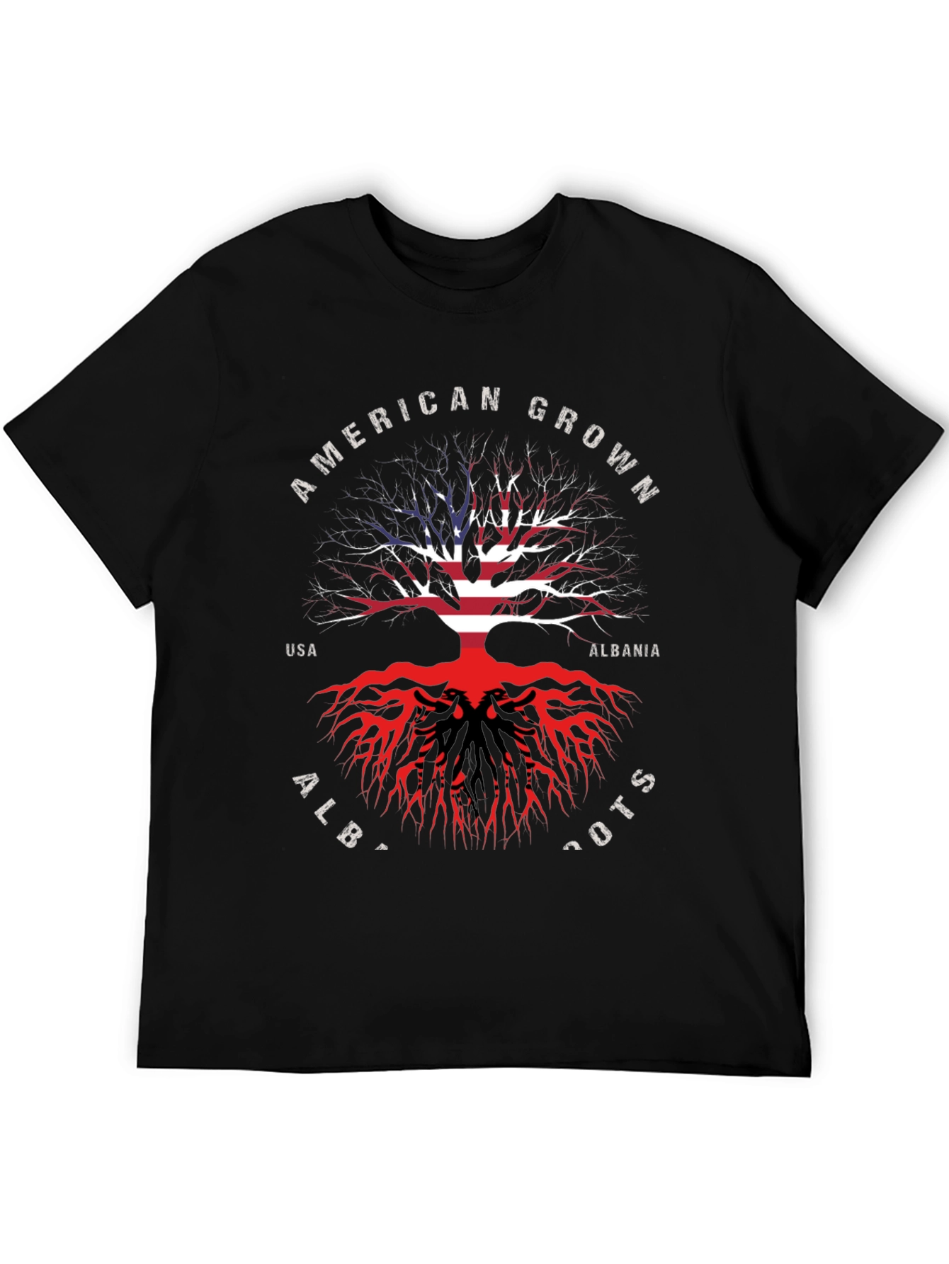 American Grown Albanian Roots T-Shirt
