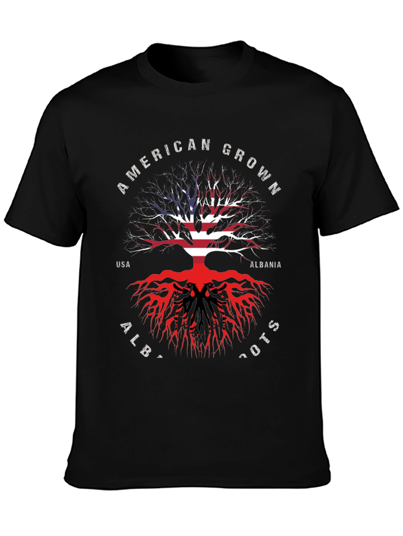 American Grown Albanian Roots T-Shirt