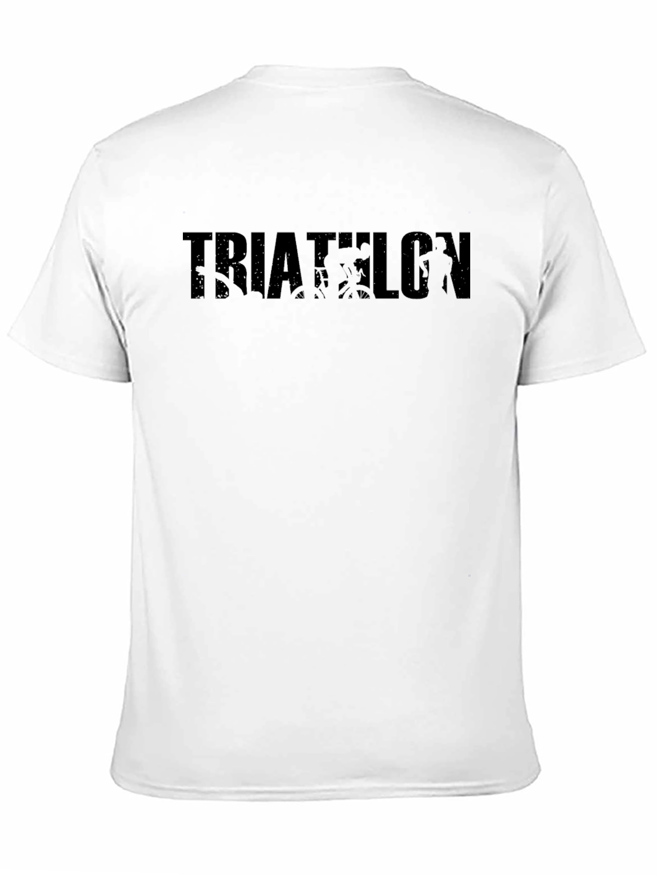 Triathlon Athlete Black Graphic T-Shirt