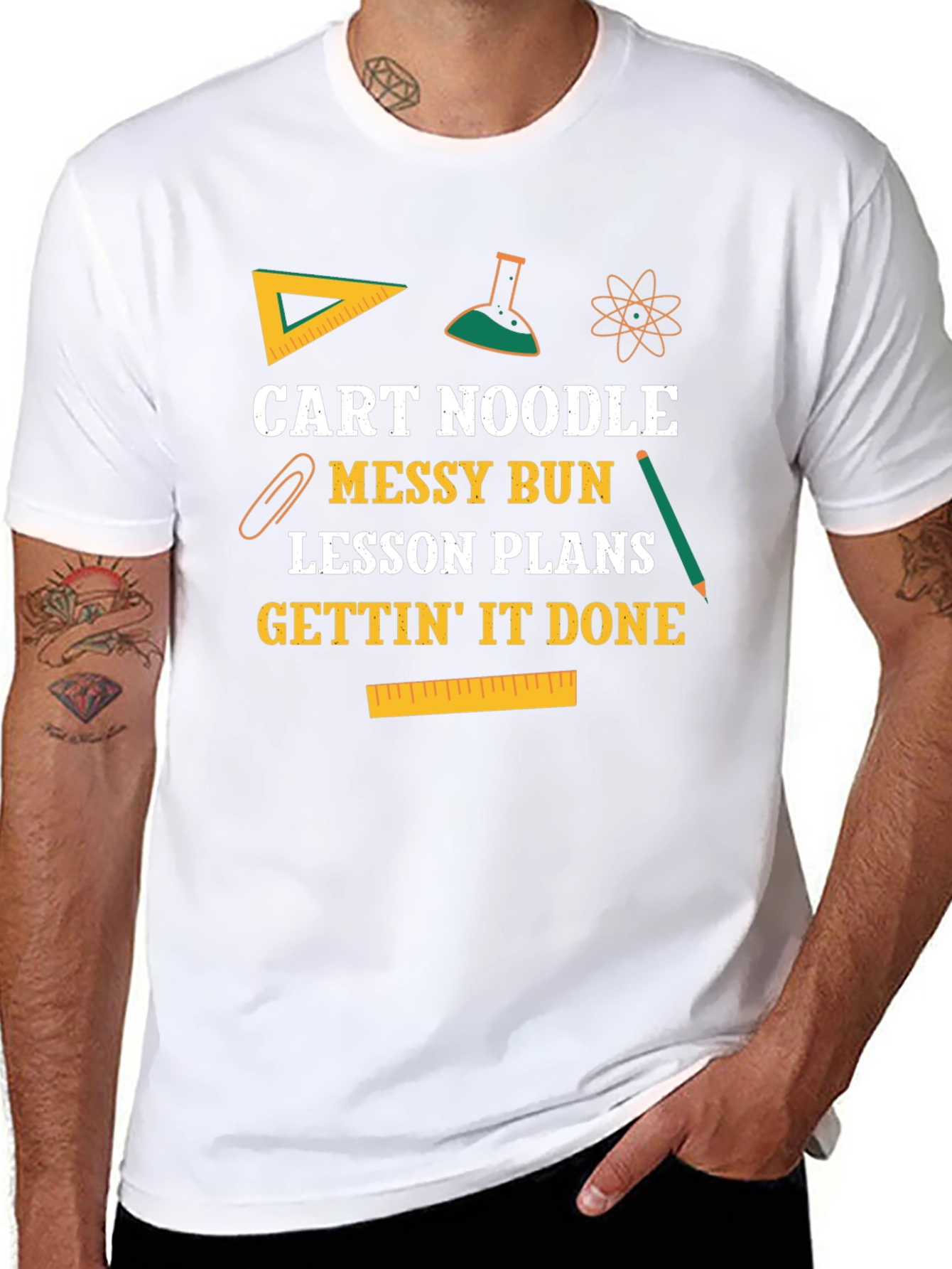 Cart Noodle Messy Bun T-Shirt