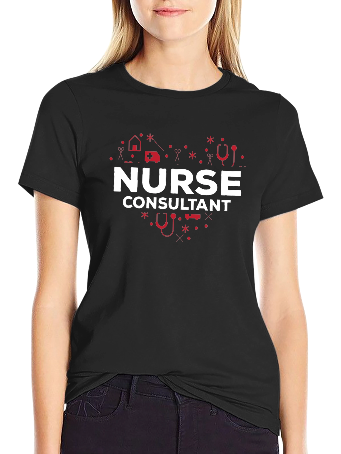 Nurse Consultant Heart Graphic Tee