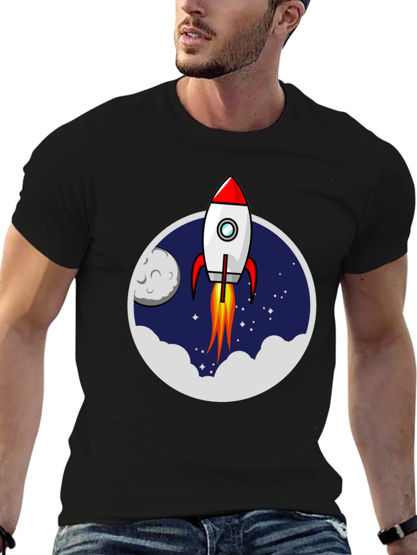 Rocket Launch T-Shirt - Space Adventure Graphic Tee