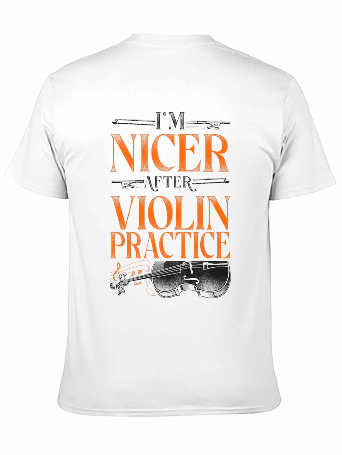 Nicer Violin Practice Black Graphic Tee