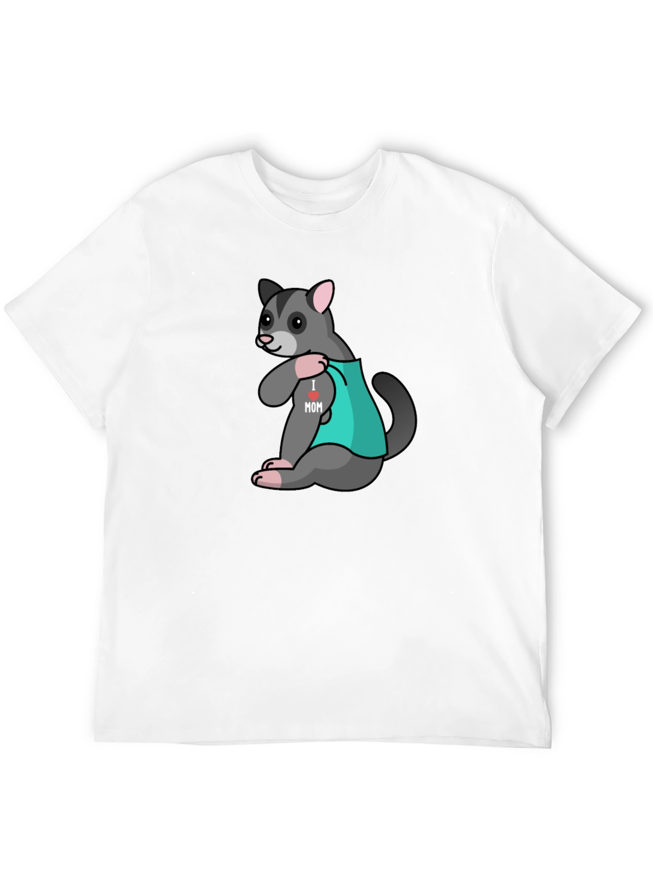 I Love Mom Opossum Tee - Cute Animal T-Shirt