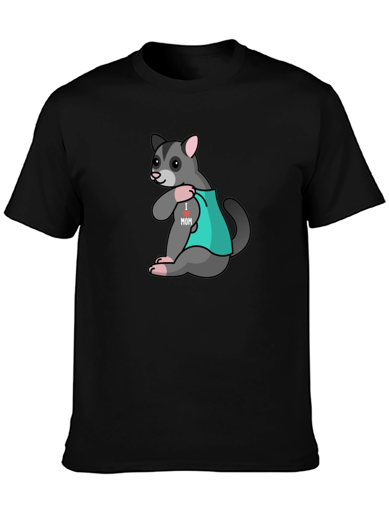 I Love Mom Opossum Tee - Cute Animal T-Shirt