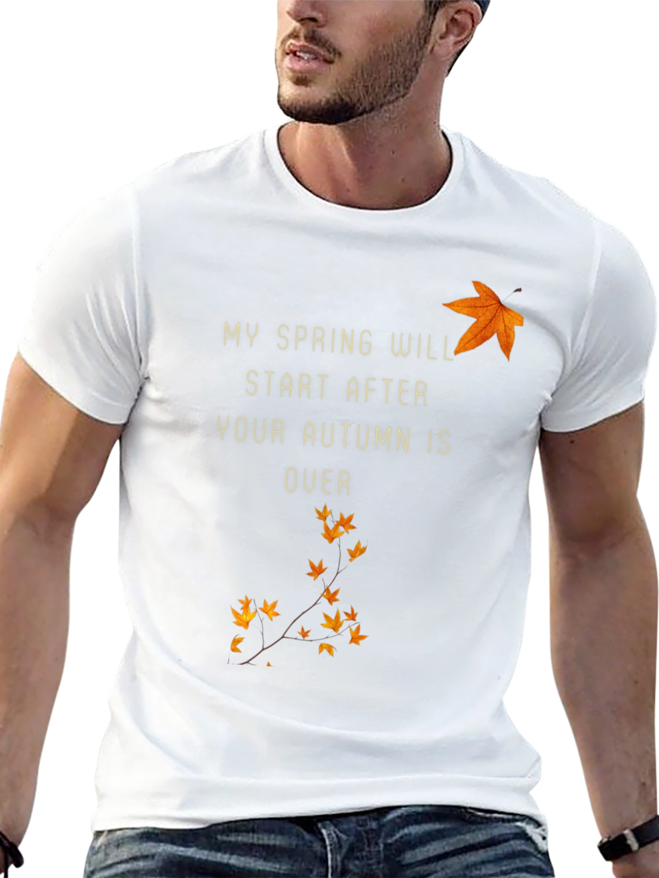 Autumn to Spring Graphic Tee - Black
