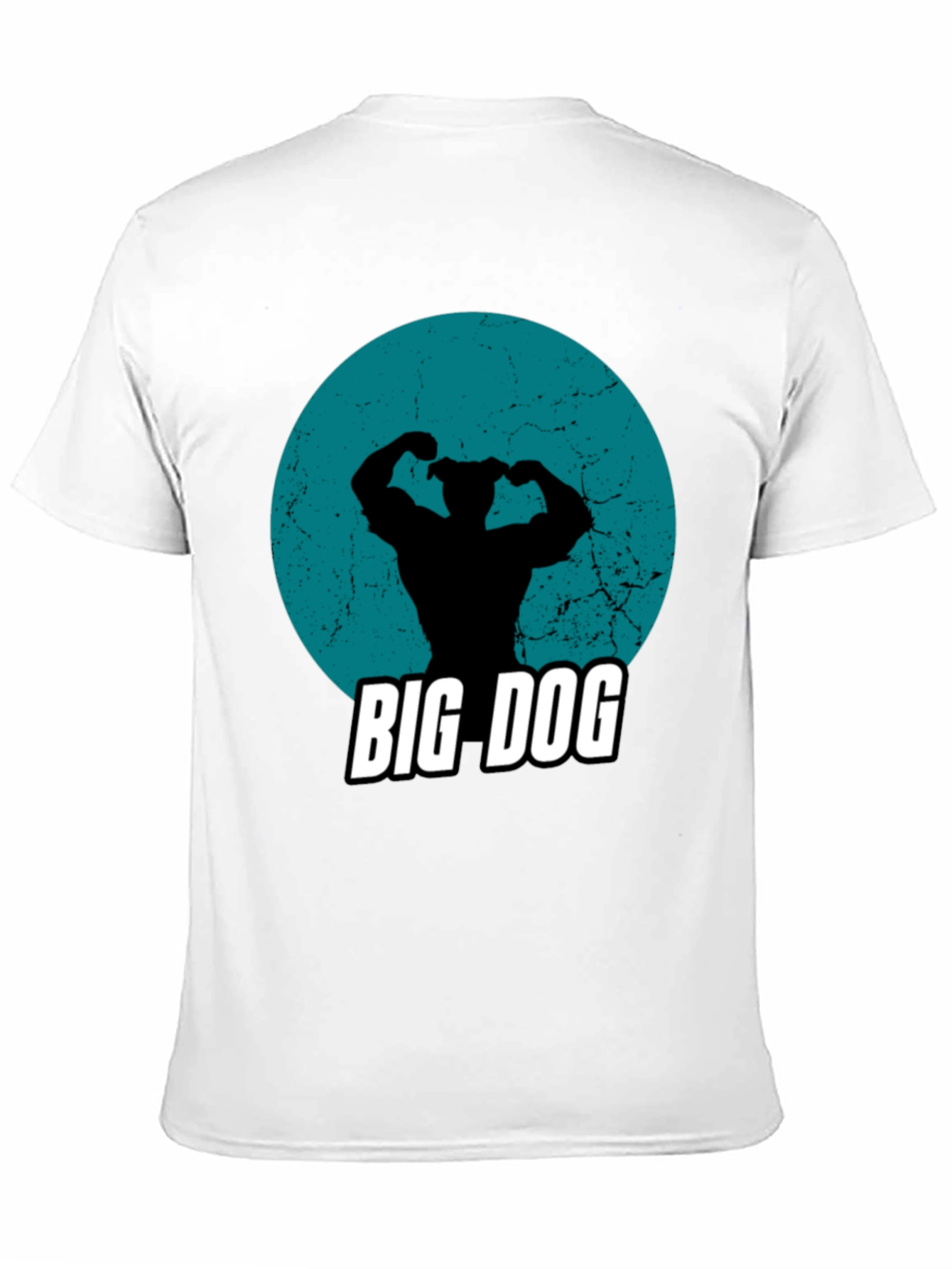 Big Dog Graphic Tee - Black Crew Neck
