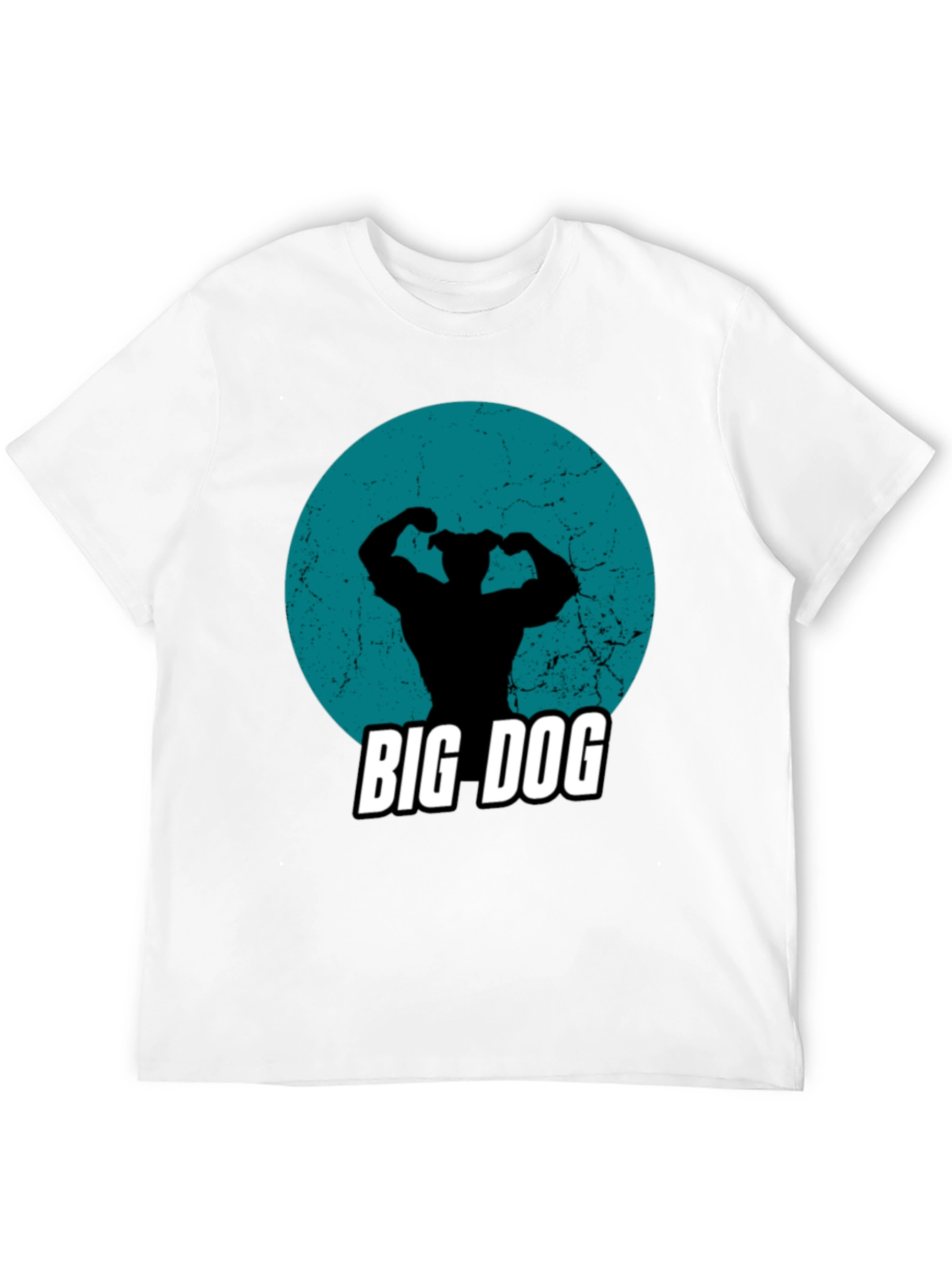 Big Dog Graphic Tee - Black Crew Neck