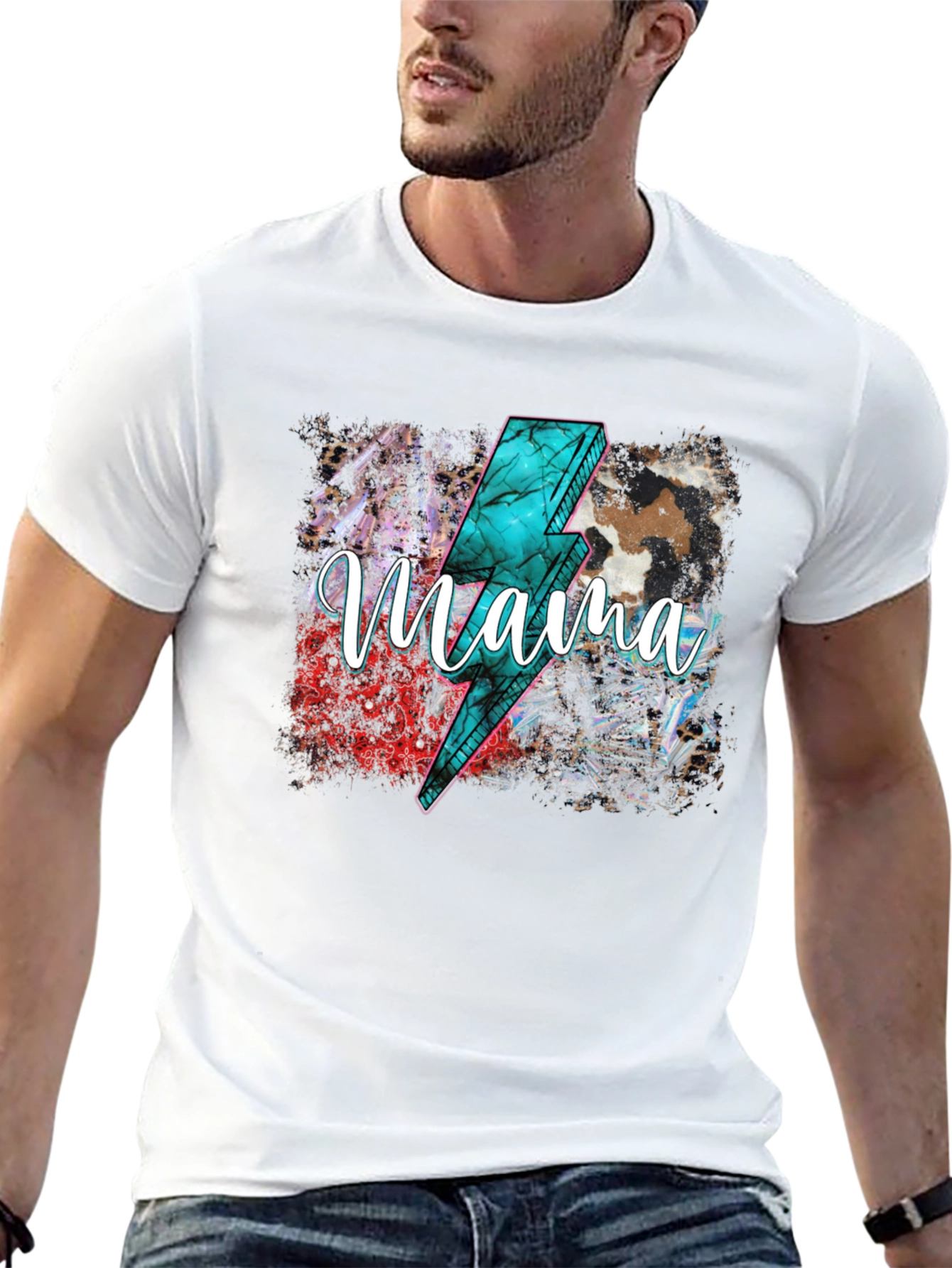 Mama Lightning Bolt Graphic Tee