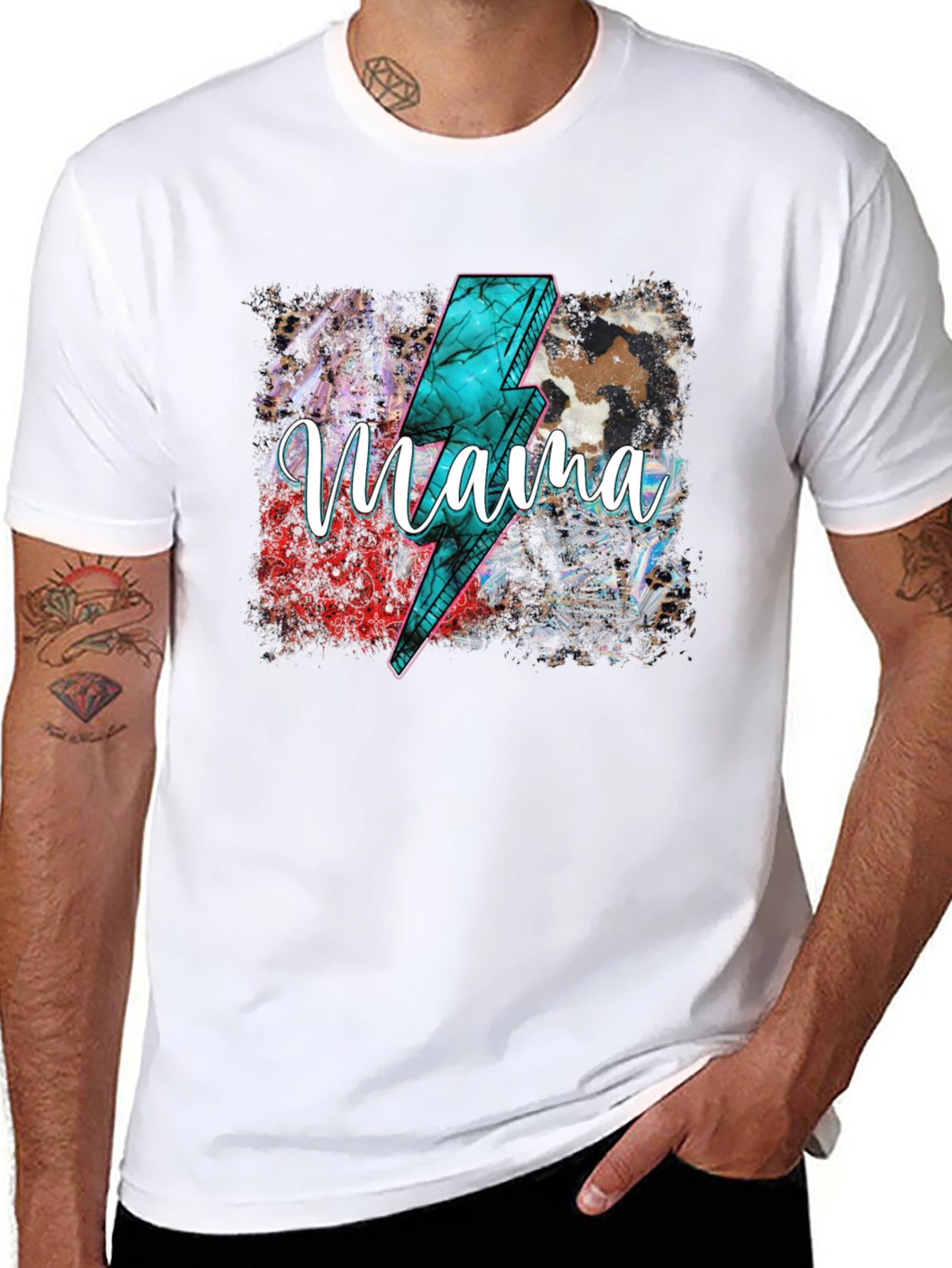 Mama Lightning Bolt Graphic Tee