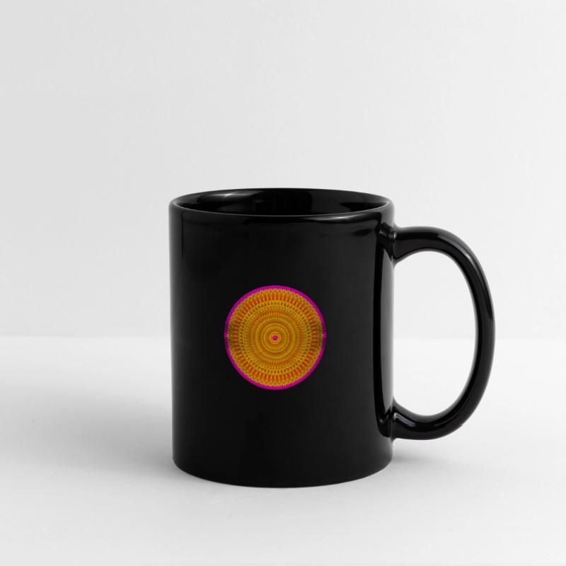 Golden-Pink Geometric Circular Pattern