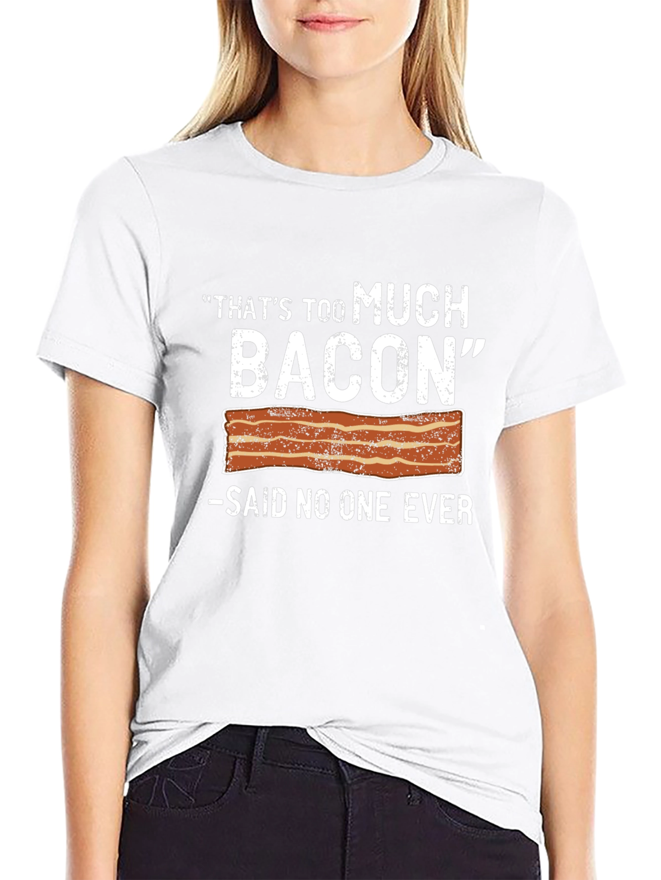 Funny Bacon Lover T-Shirt - Too Much Bacon Tee