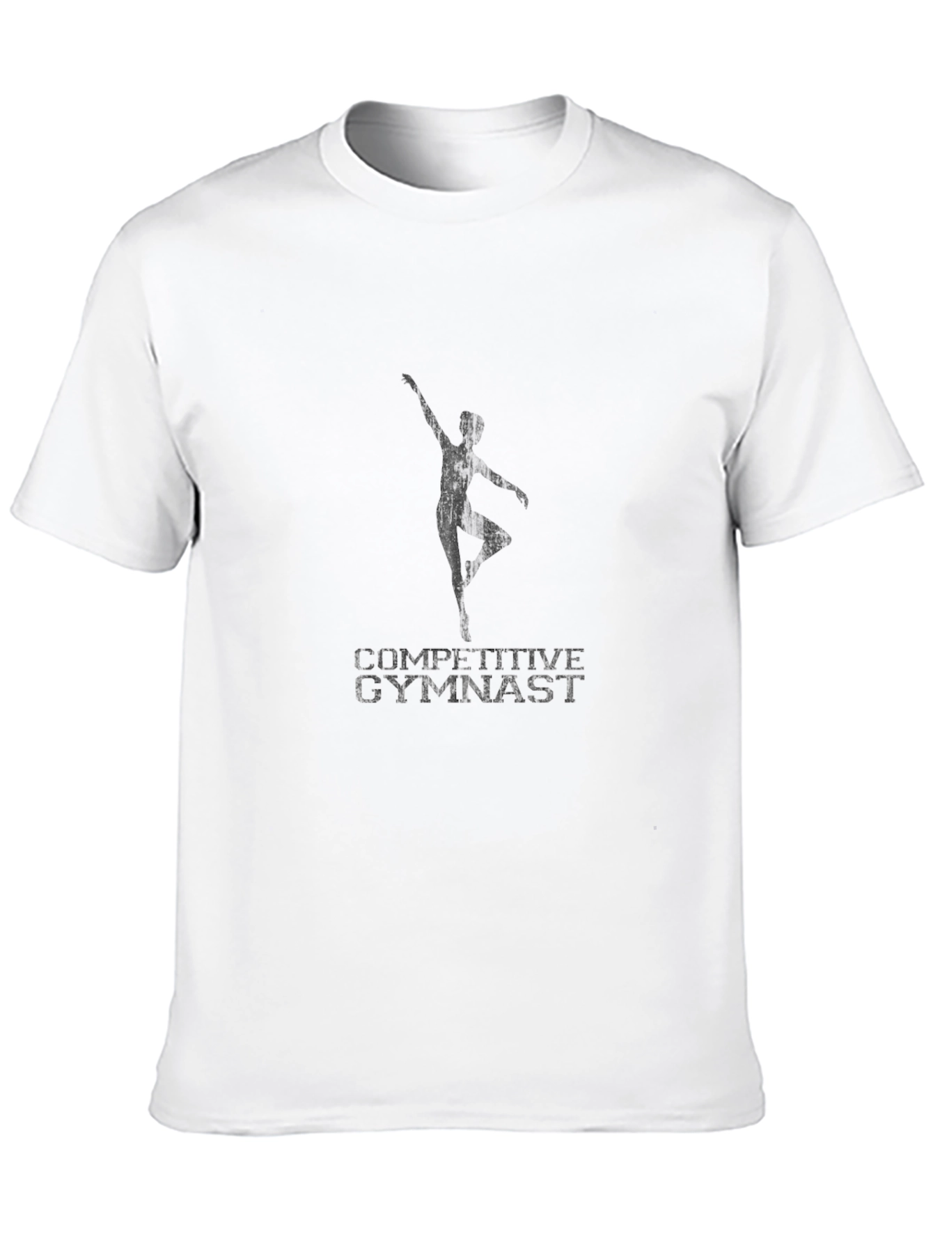 Competitive Gymnast Graphic Tee - Black