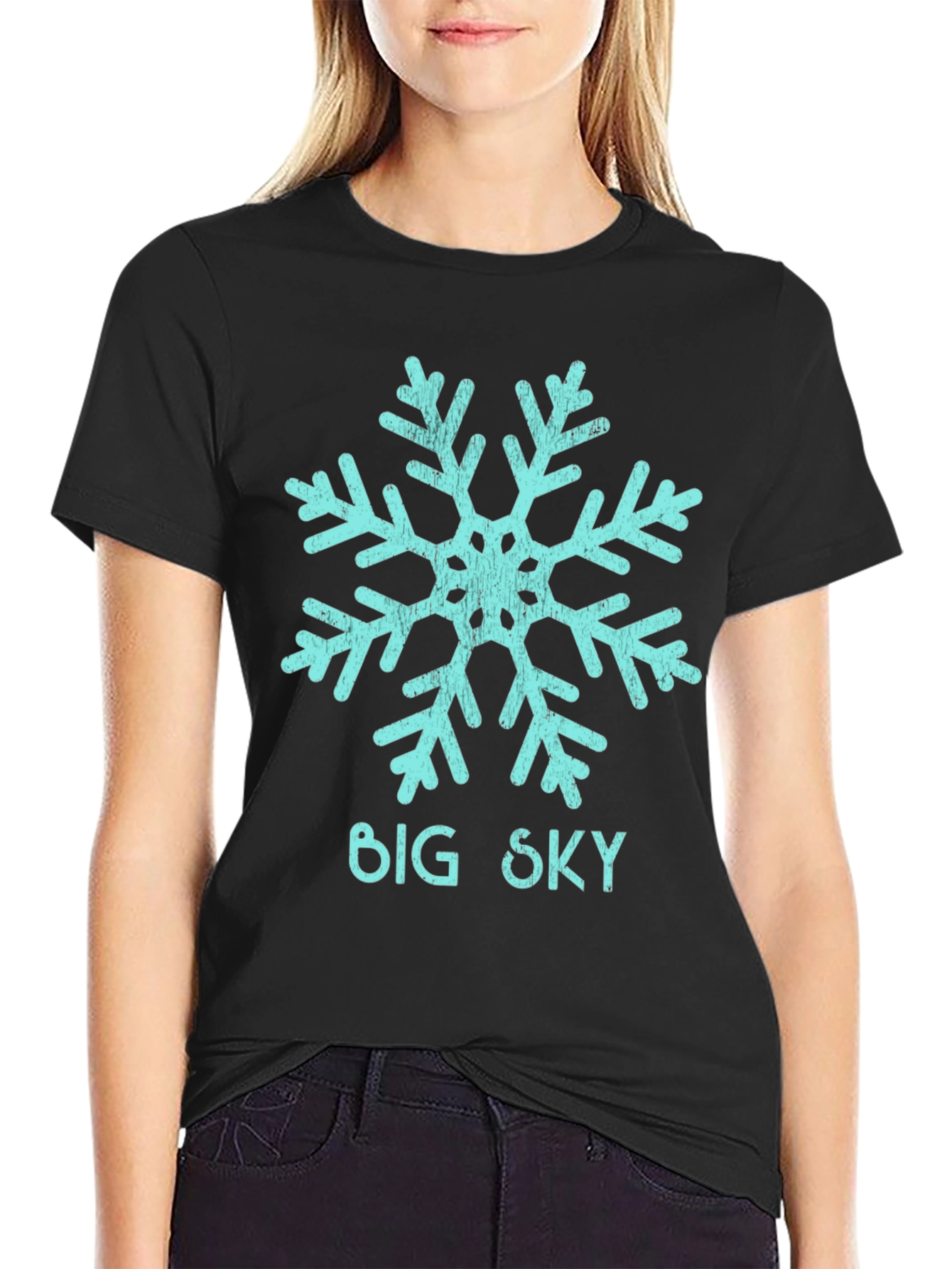 Big Sky Snowflake Graphic Tee