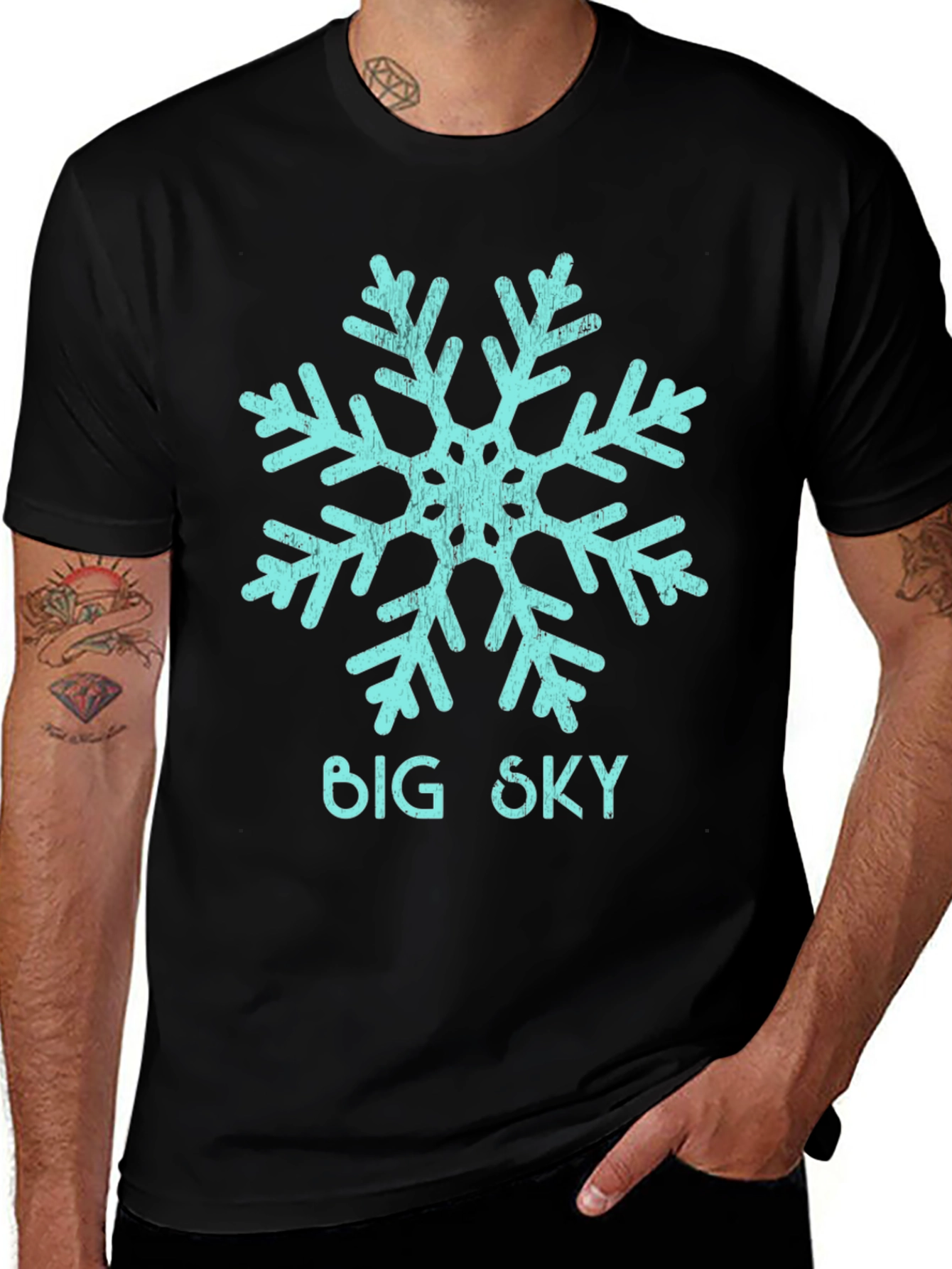 Big Sky Snowflake Graphic Tee
