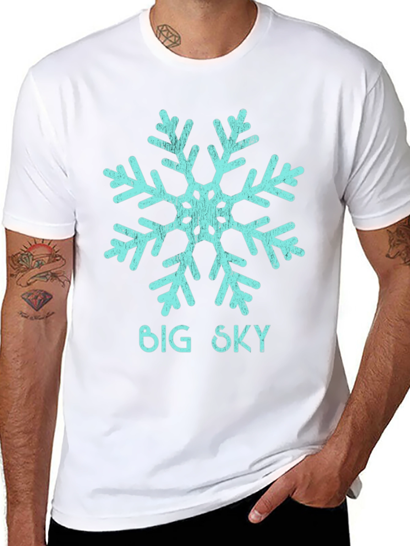 Big Sky Snowflake Graphic Tee