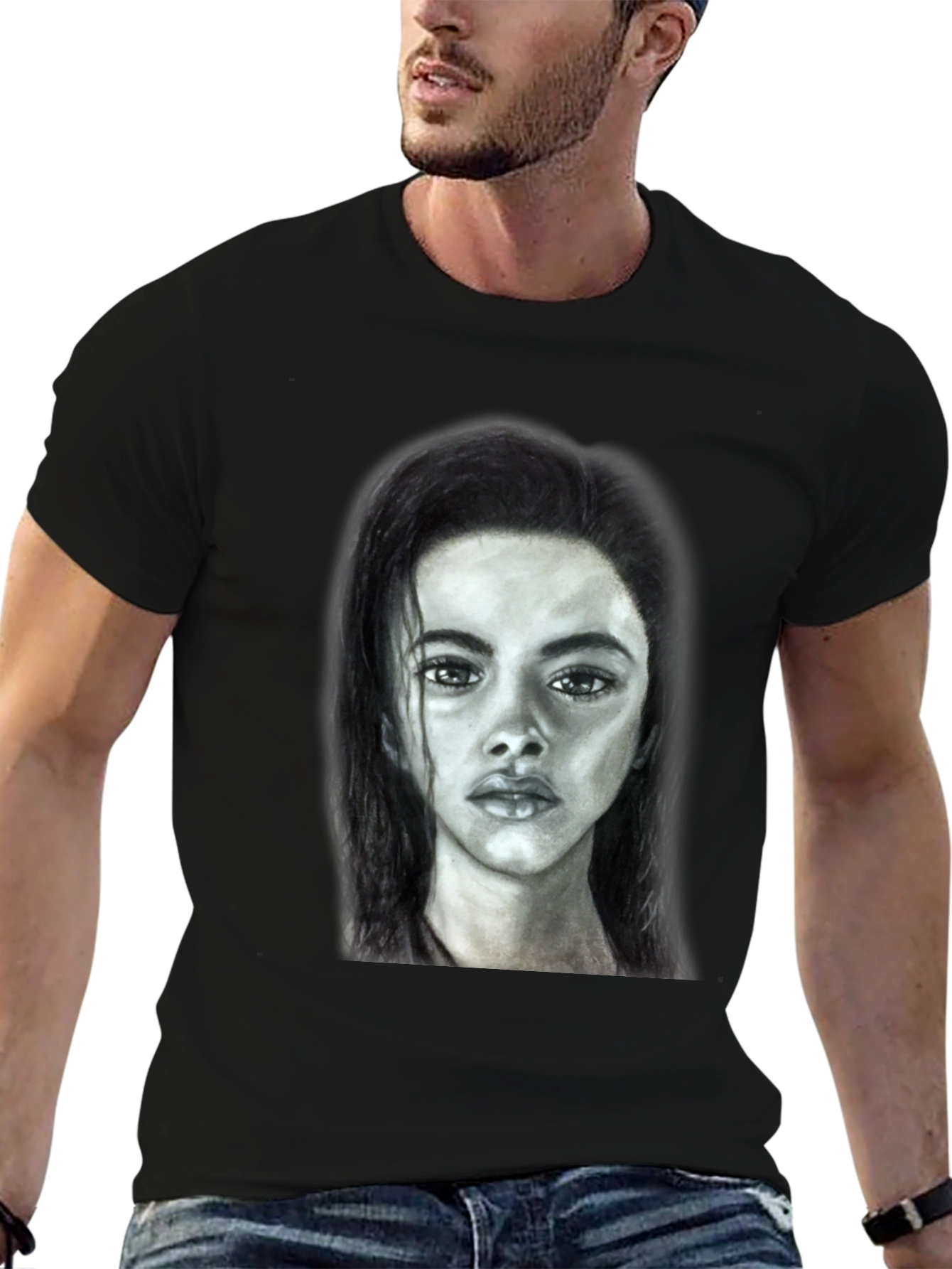 Portrait Graphic Tee - Unisex Soft Cotton T-Shirt