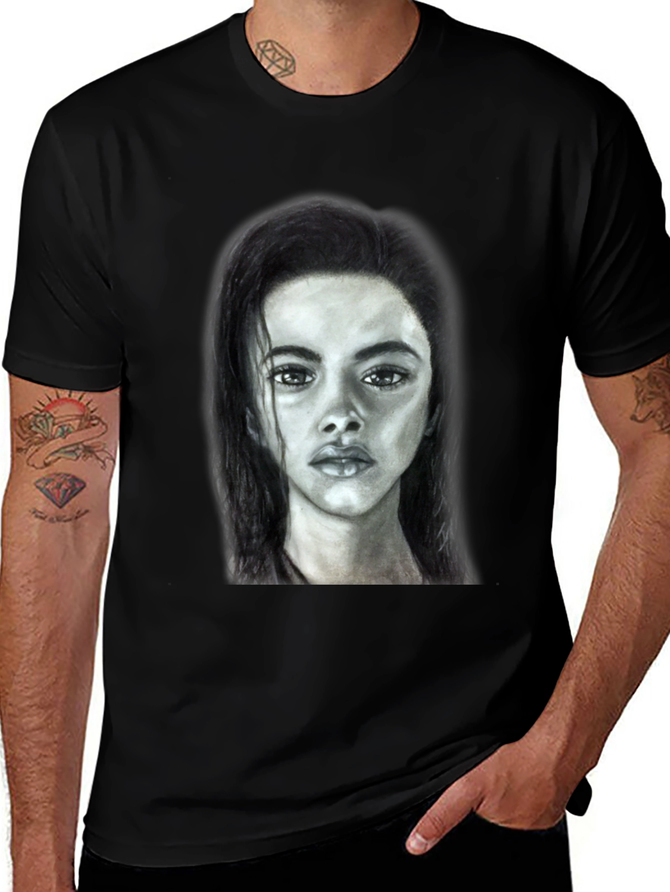 Portrait Graphic Tee - Unisex Soft Cotton T-Shirt