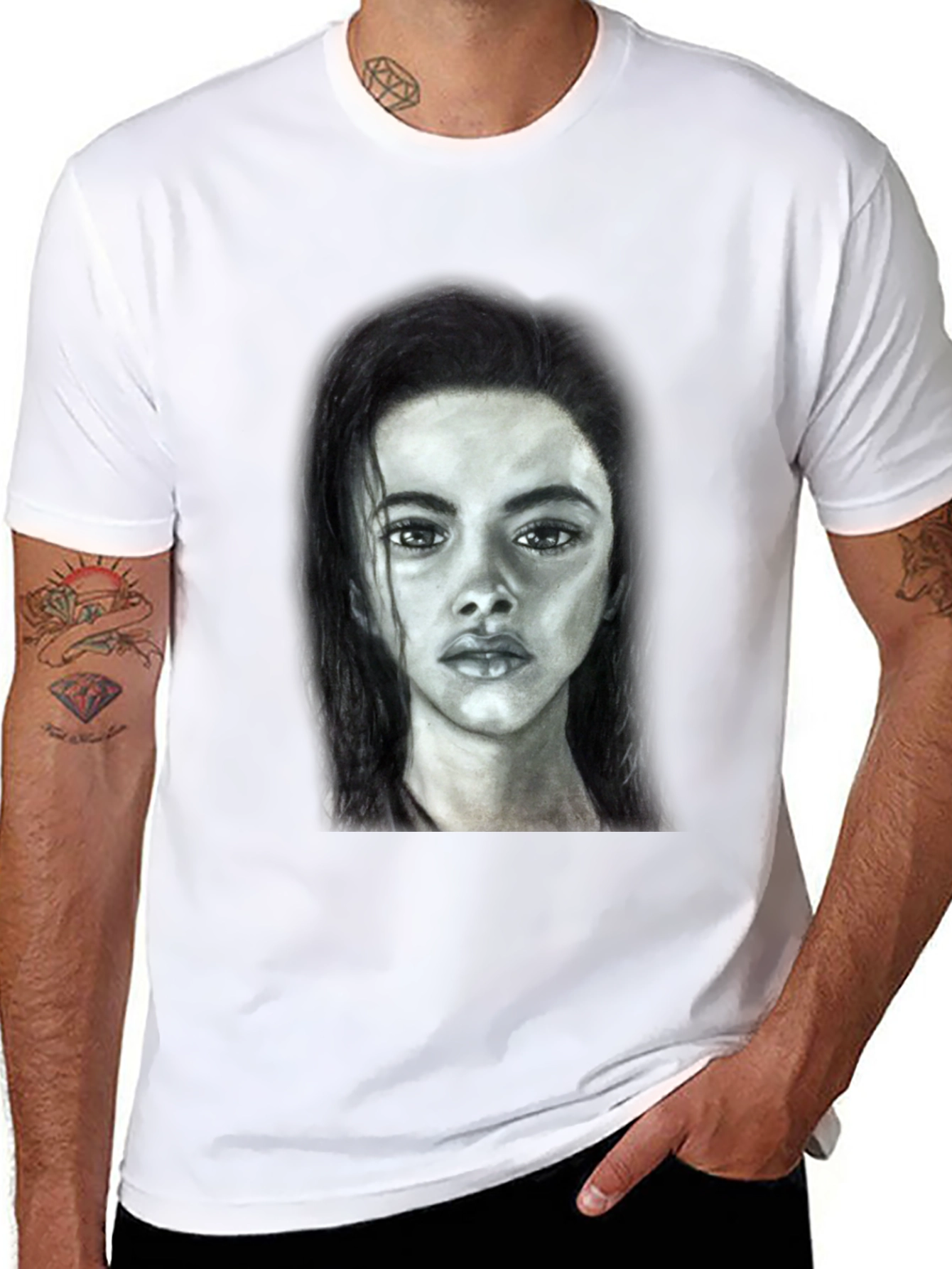 Portrait Graphic Tee - Unisex Soft Cotton T-Shirt