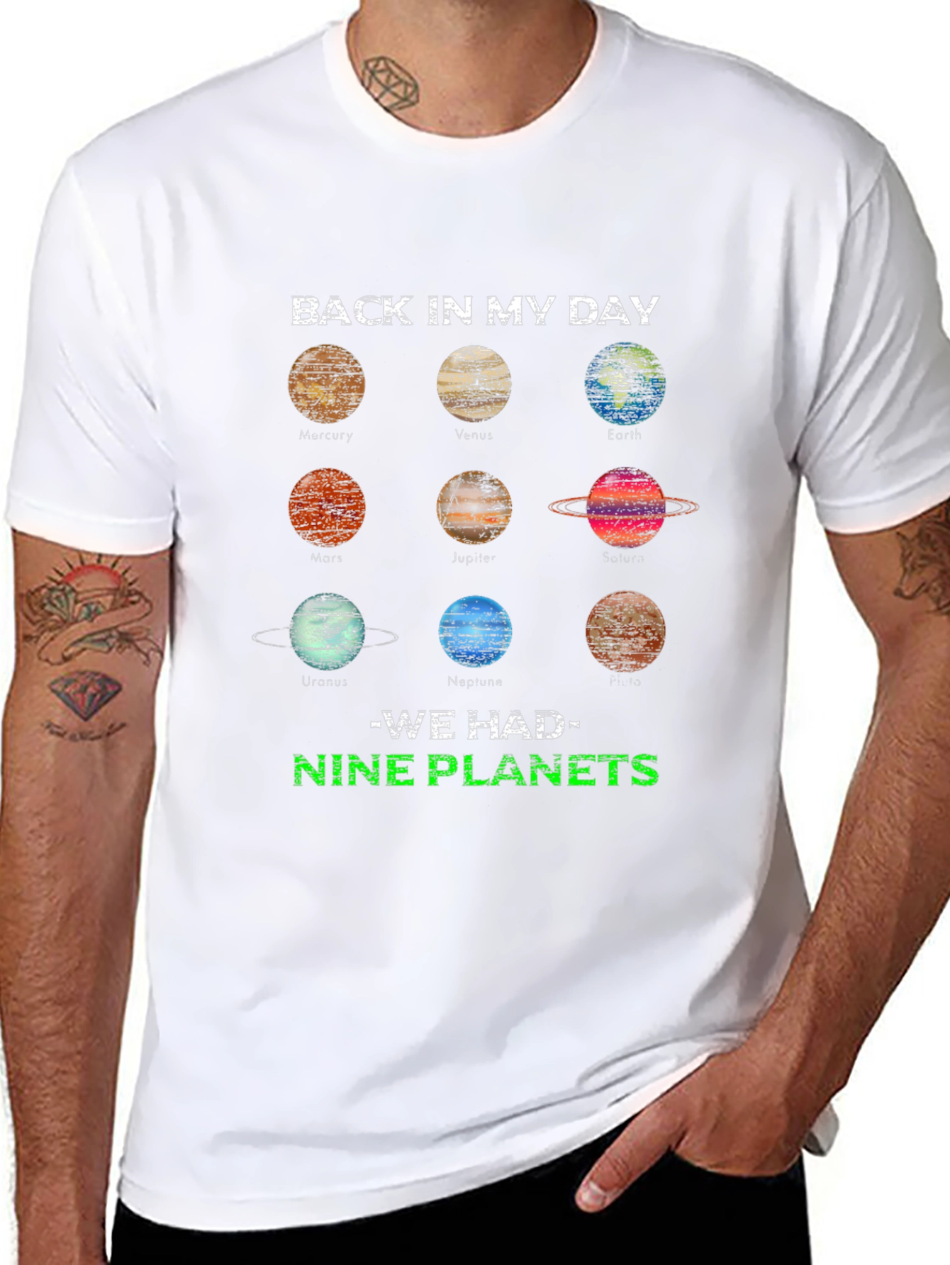 Back in My Day Nine Planets T-Shirt
