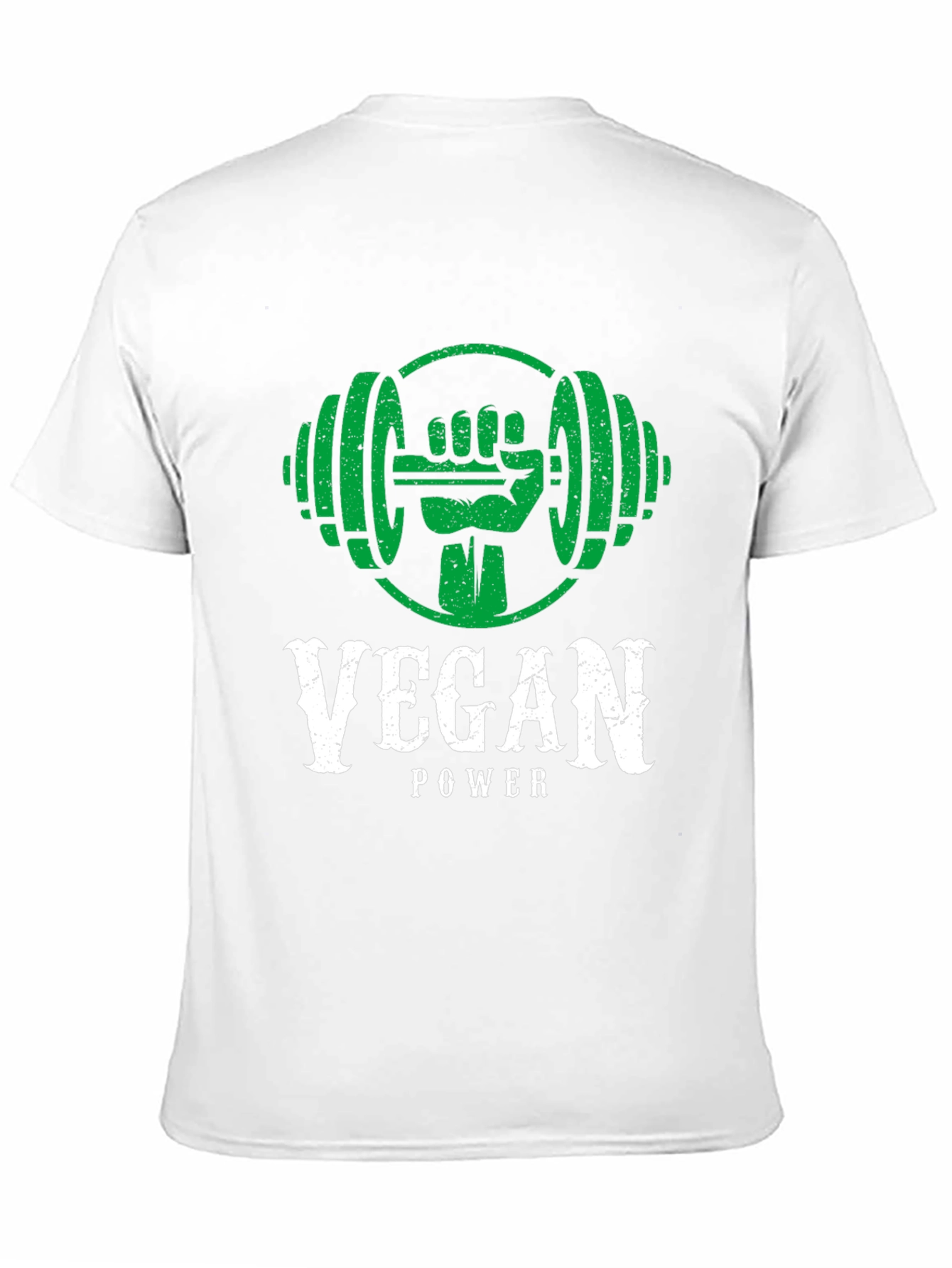 Vegan Power Black T-Shirt - Fitness & Health
