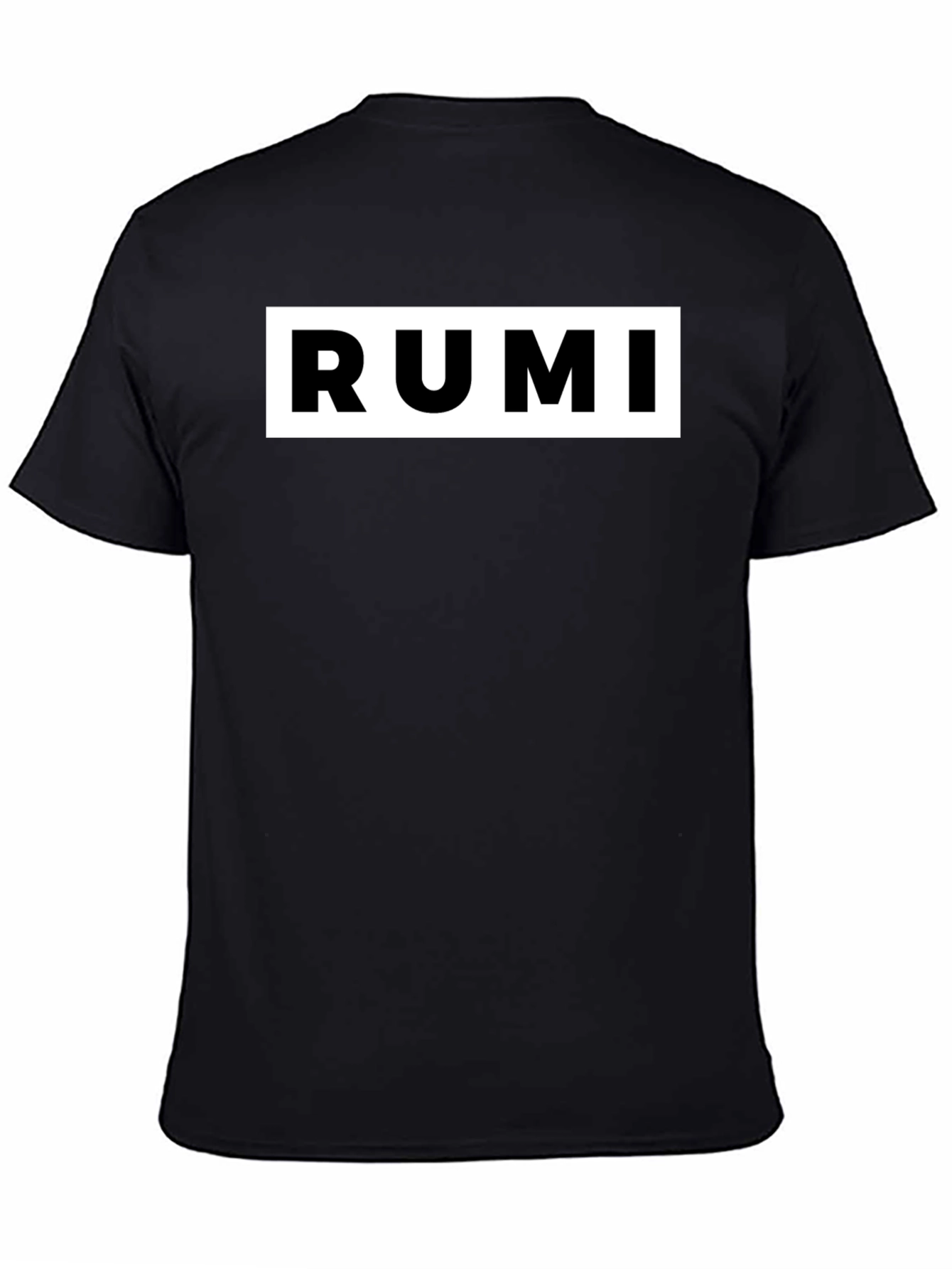 RUMI Graphic Tee - Black Cotton Blend