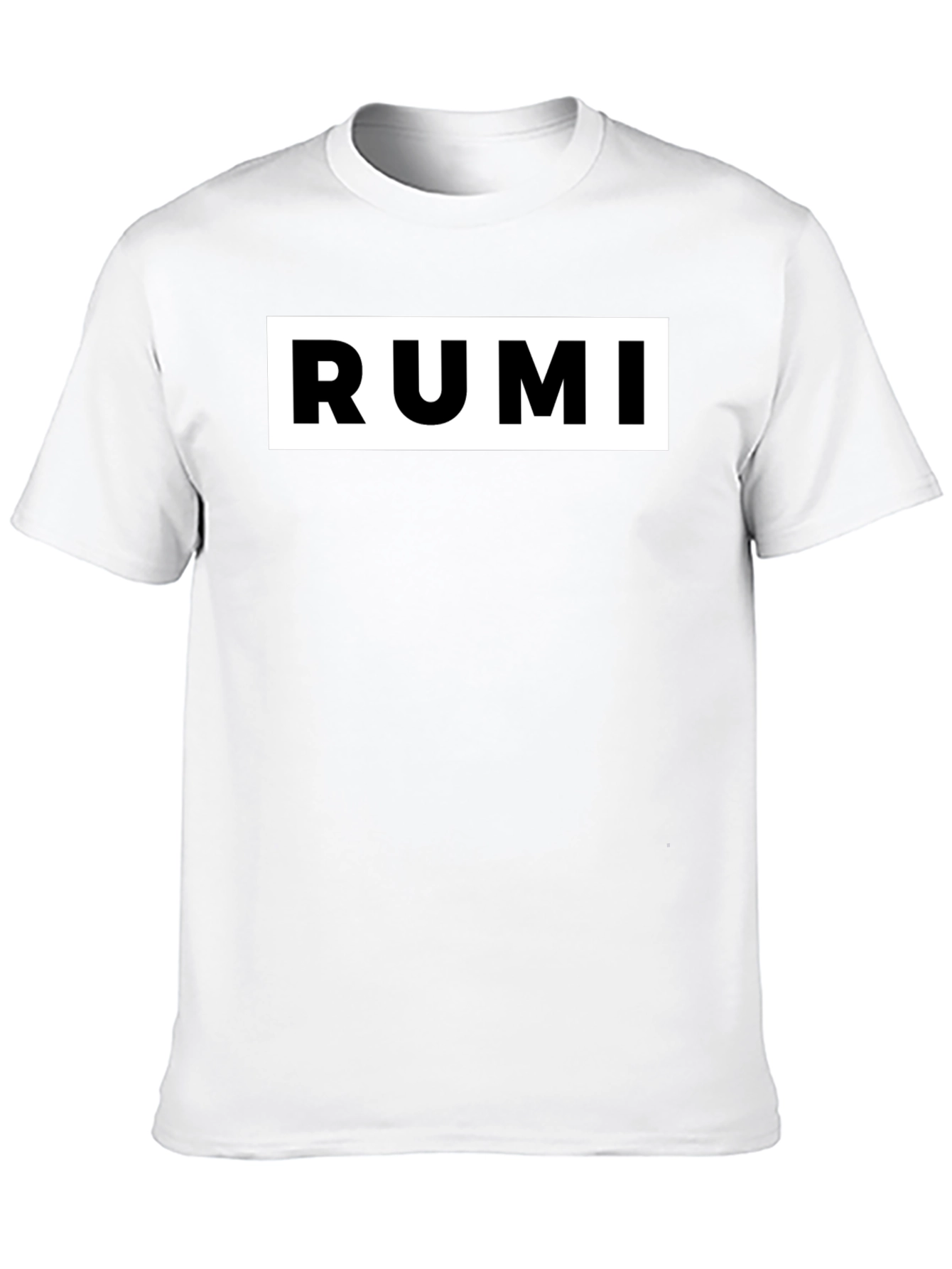 RUMI Graphic Tee - Black Cotton Blend