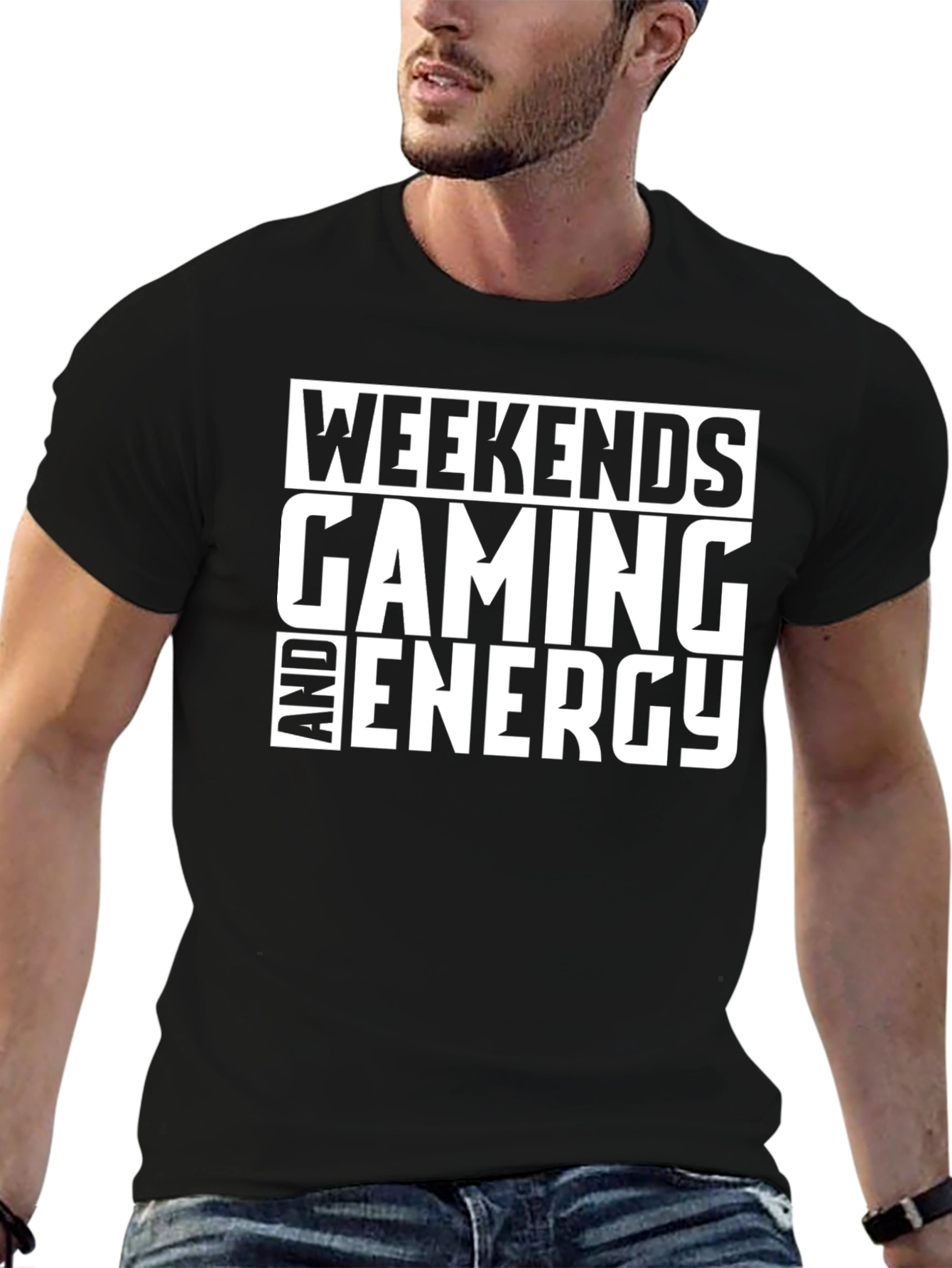 Weekends Gaming Energy Black T-Shirt