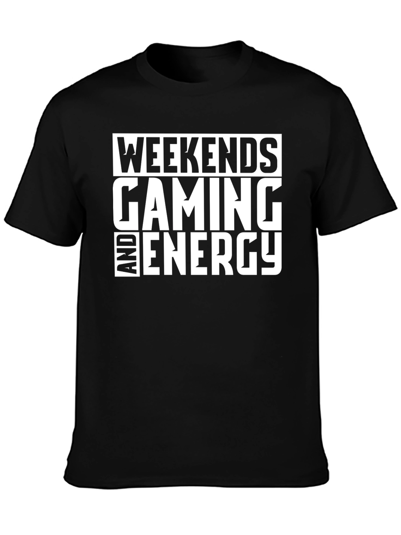 Weekends Gaming Energy Black T-Shirt