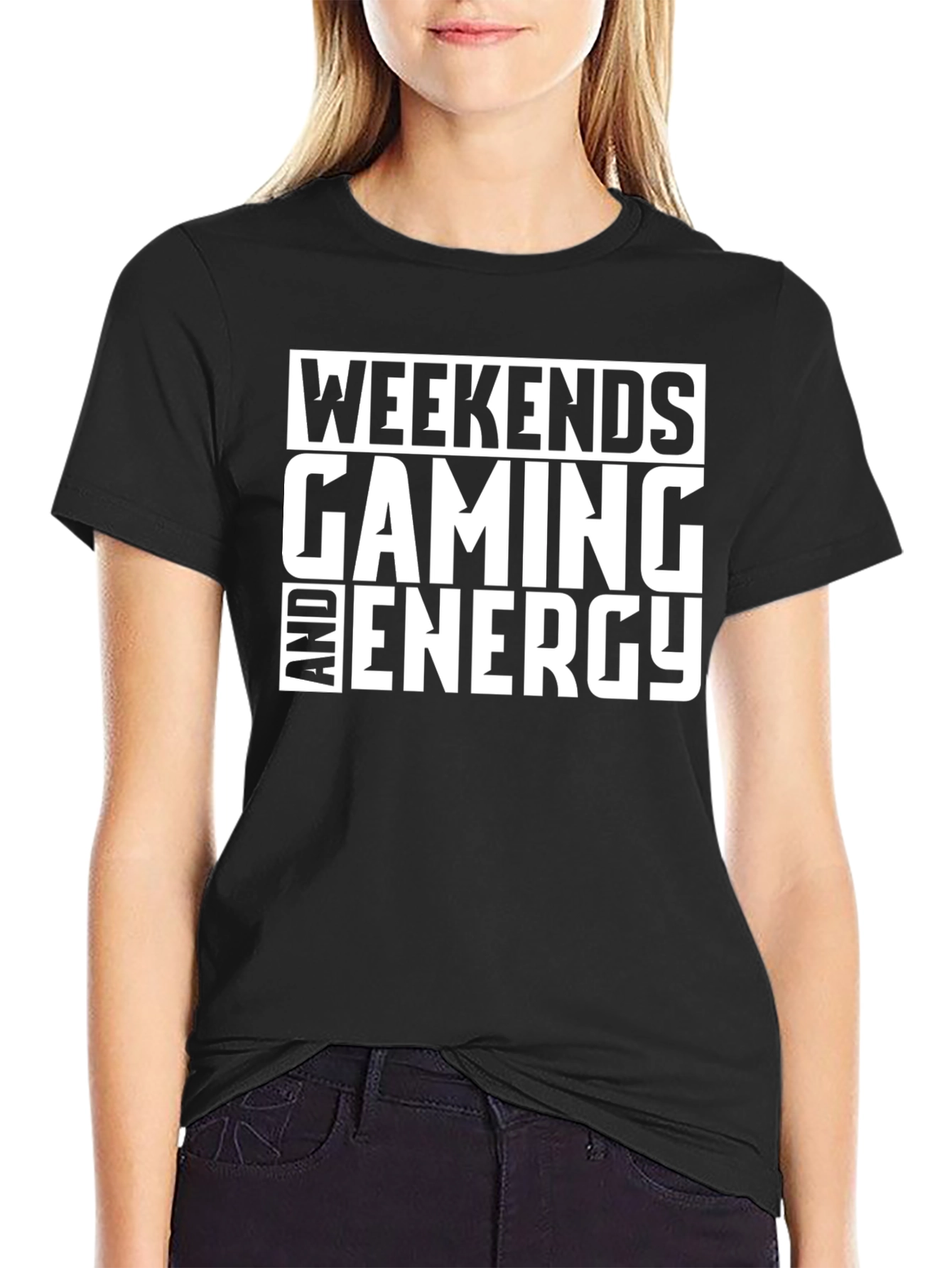 Weekends Gaming Energy Black T-Shirt