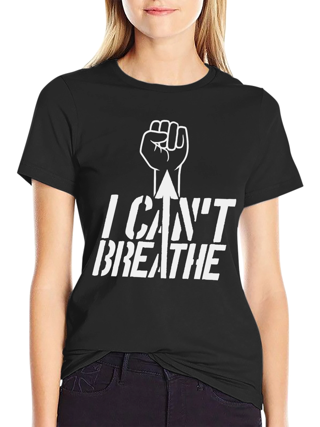 I Cant Breathe Graphic Tee - Black