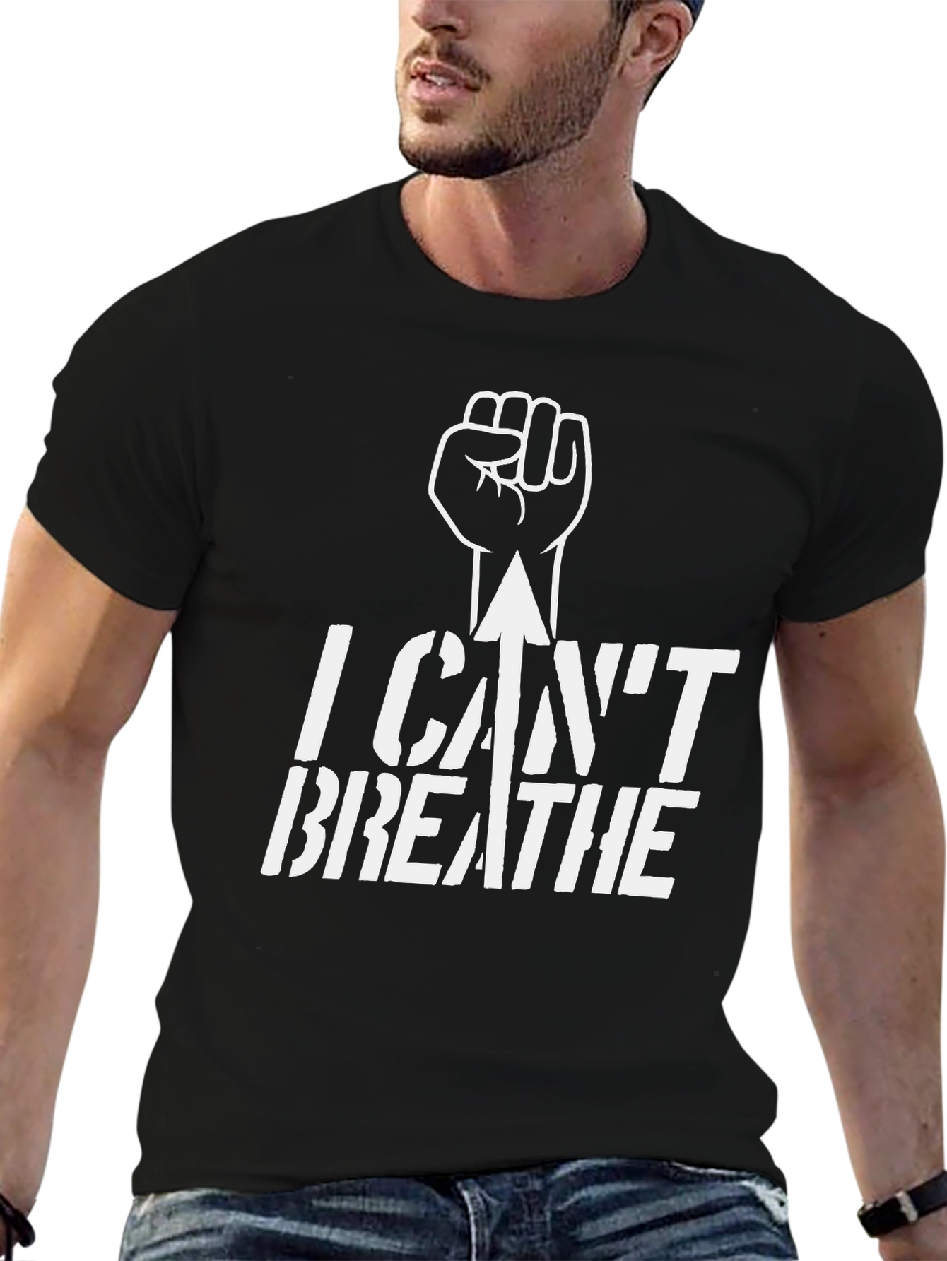 I Cant Breathe Graphic Tee - Black