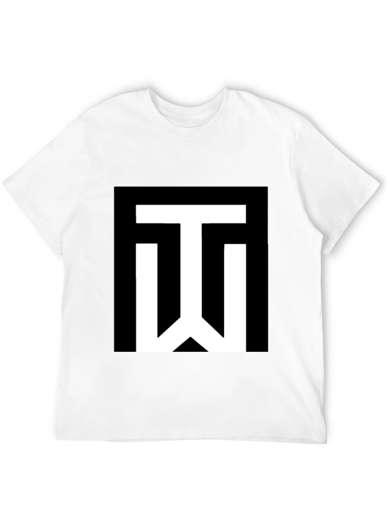 Black T-Shirt with White TW Logo