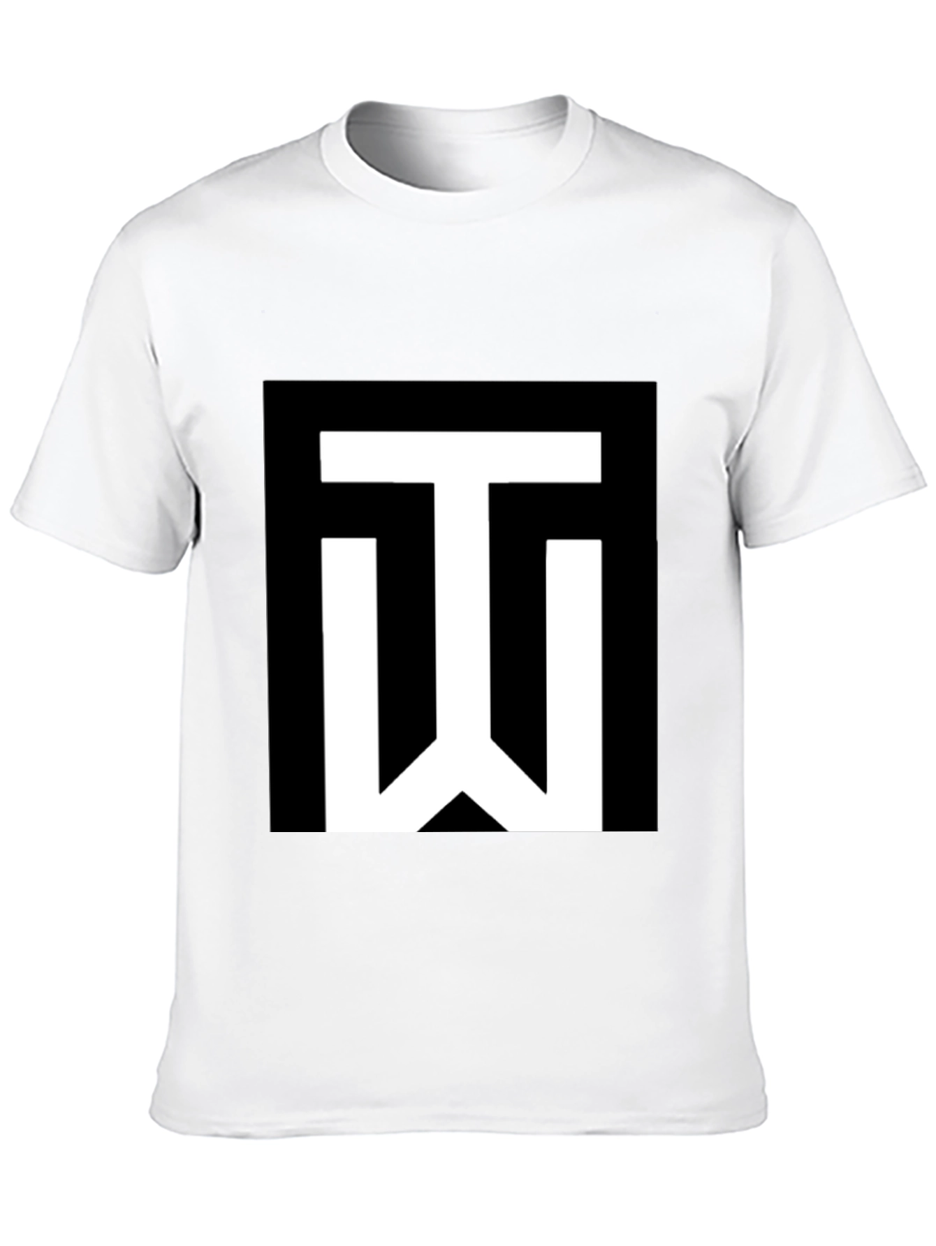 Black T-Shirt with White TW Logo