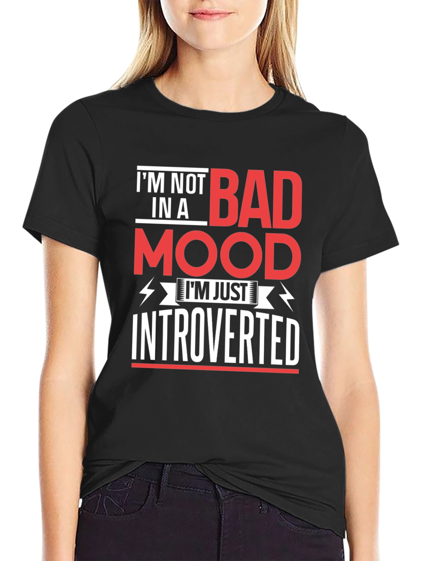 Introverted Mood T-Shirt - Funny Slogan Tee