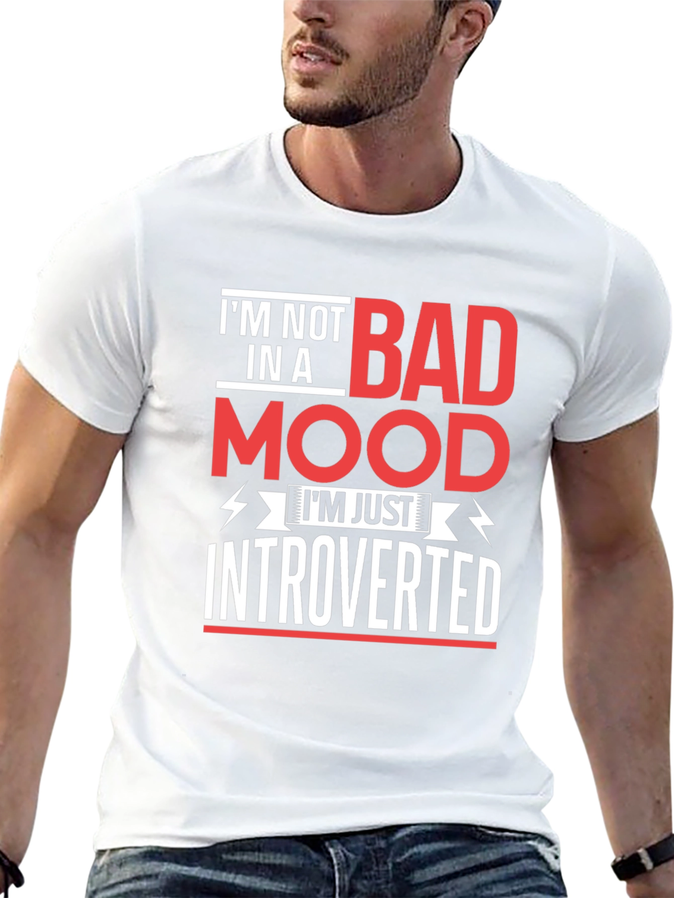 Introverted Mood T-Shirt - Funny Slogan Tee