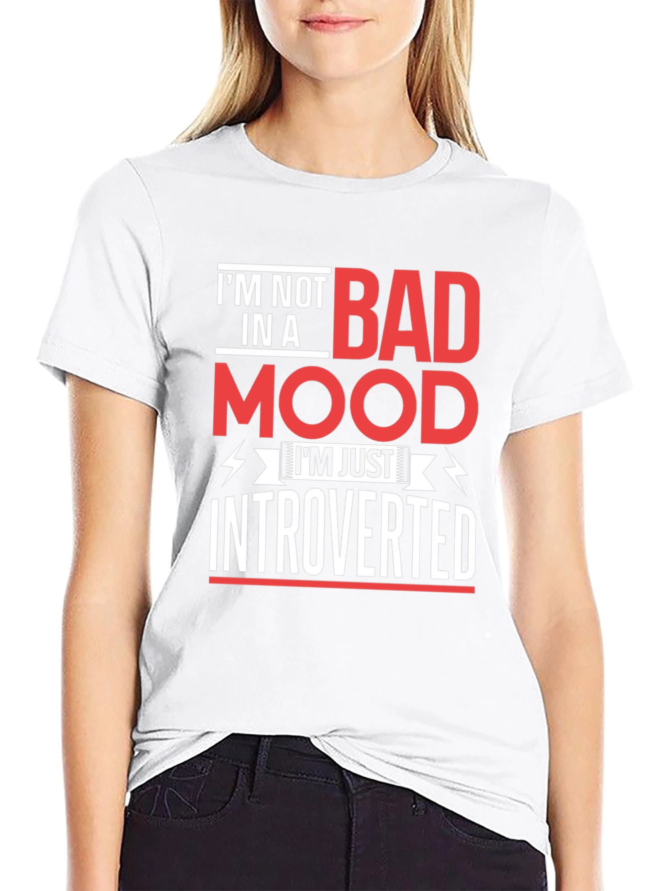 Introverted Mood T-Shirt - Funny Slogan Tee
