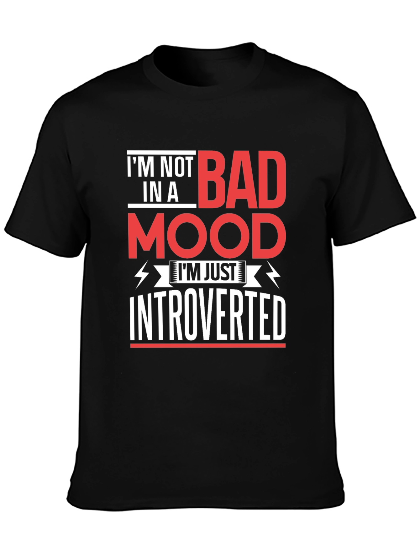 Introverted Mood T-Shirt - Funny Slogan Tee