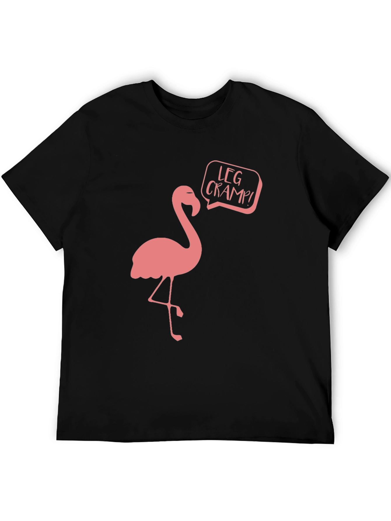Flamingo Leg Cramp Funny Graphic T-Shirt