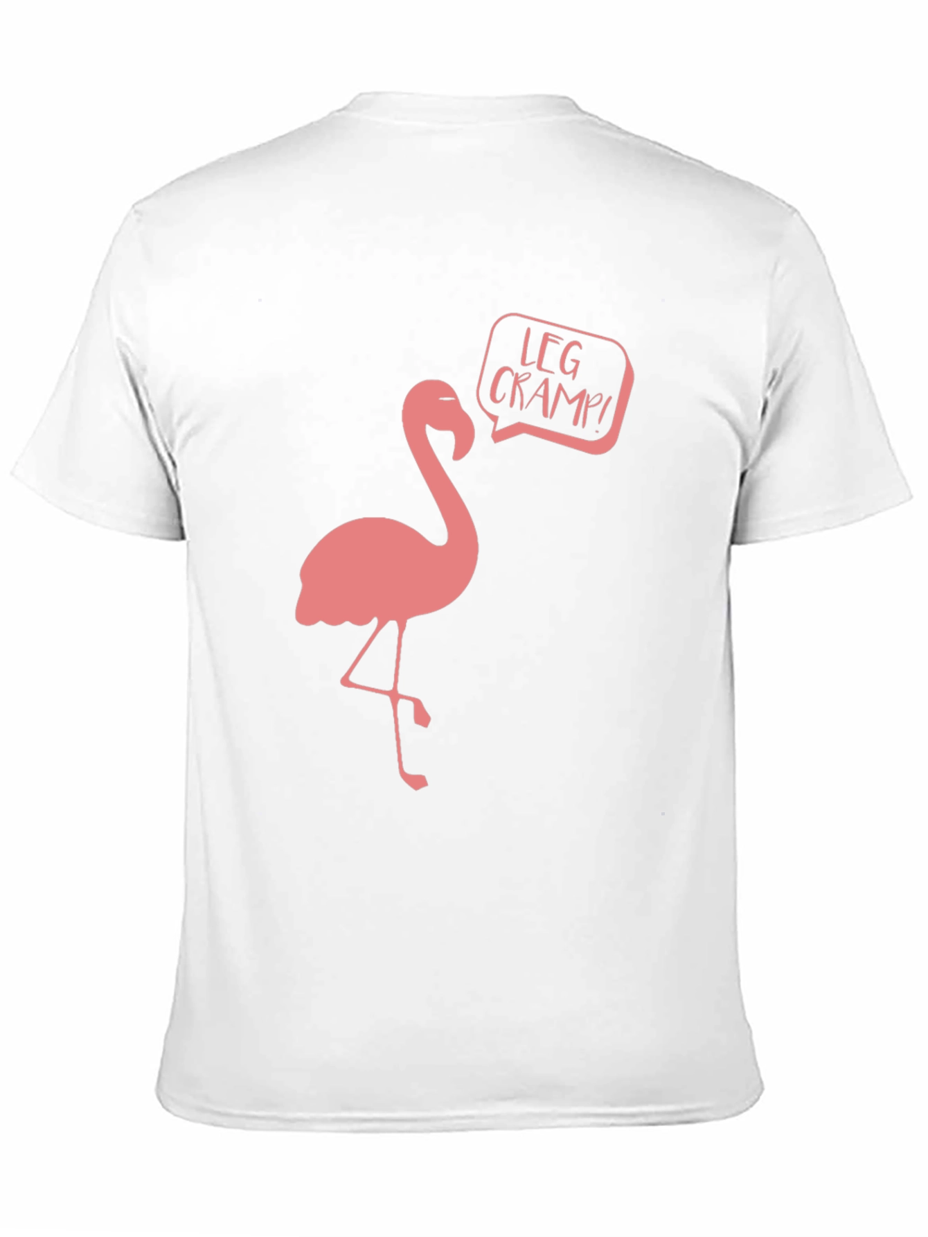 Flamingo Leg Cramp Funny Graphic T-Shirt