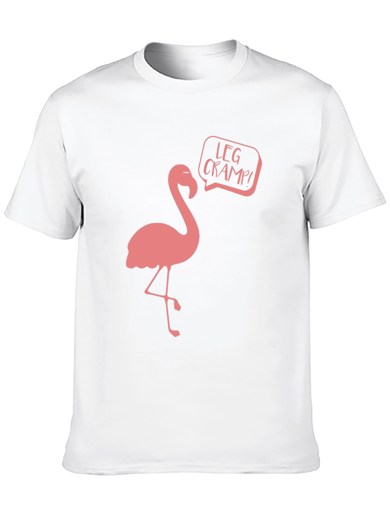 Flamingo Leg Cramp Funny Graphic T-Shirt