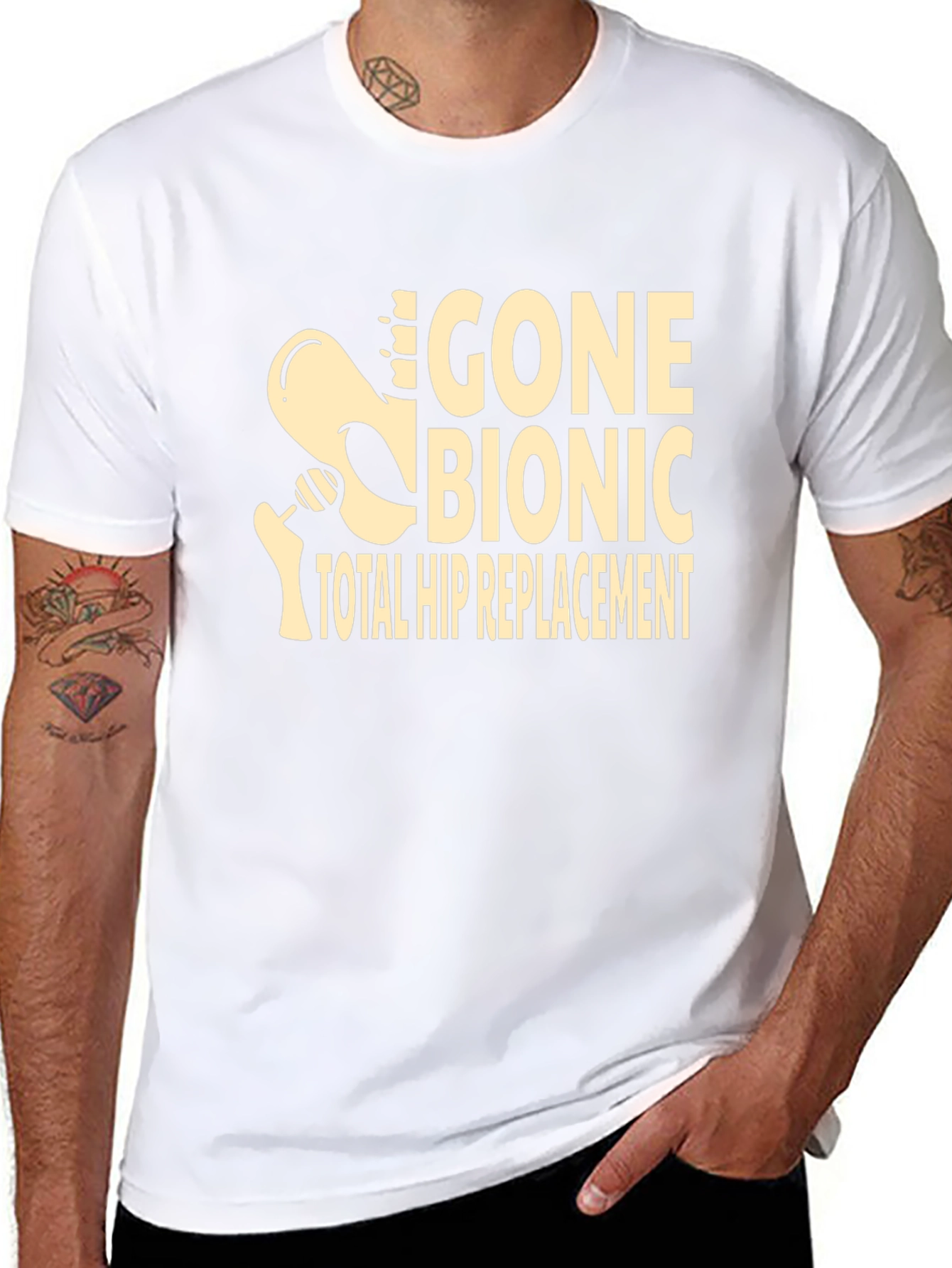 Gone Bionic T-Shirt - Total Hip Replacement Tee